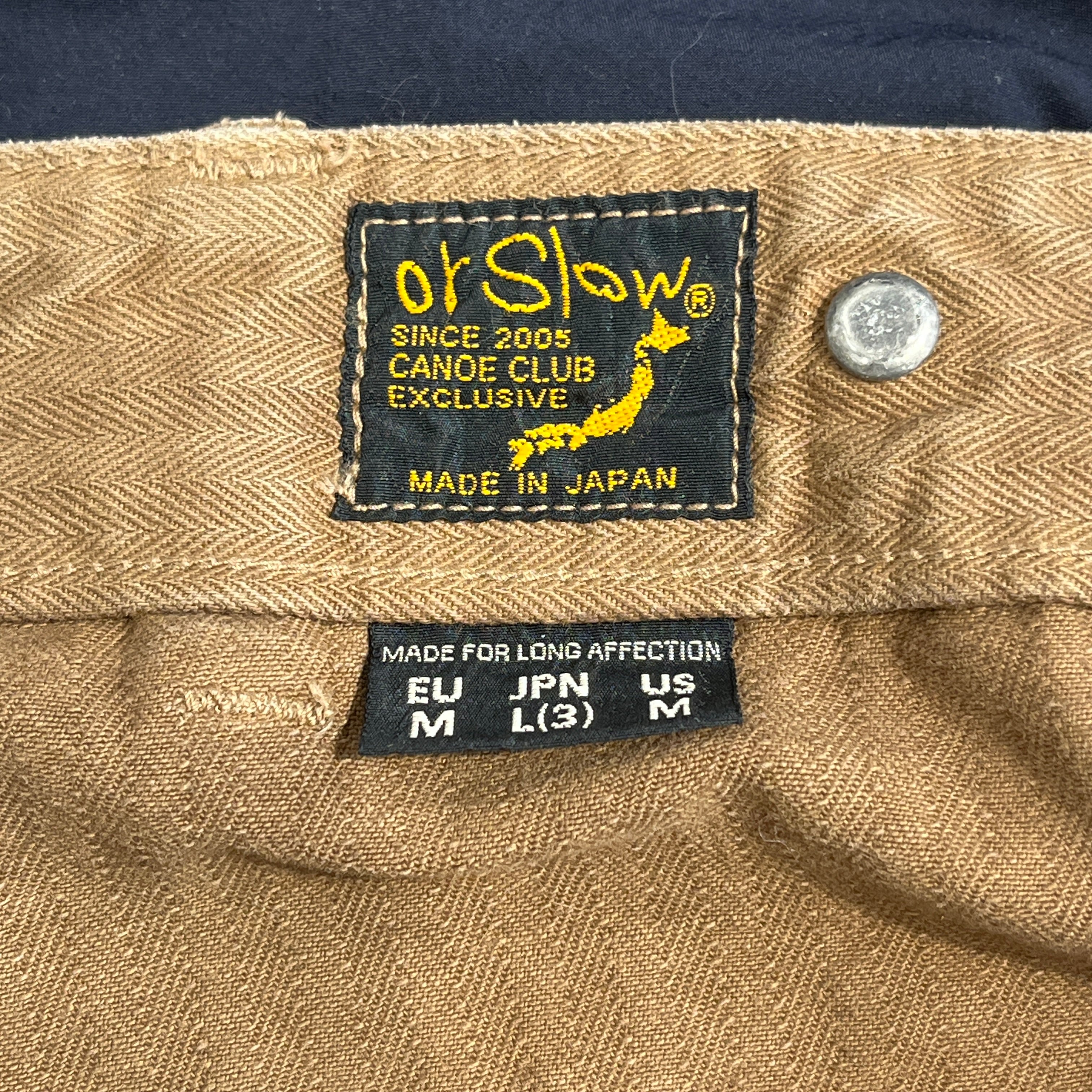 orslow/Straight Pants/M/Cotton/CML/canoe club exclusive view 3