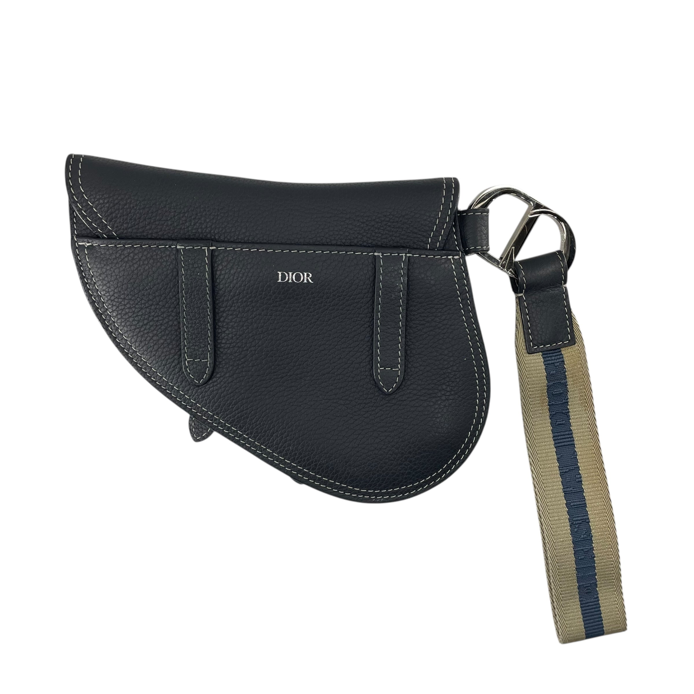 Christian Dior/Clutch Bag/Leather/NVY/SADDLE ELEGANT view 2