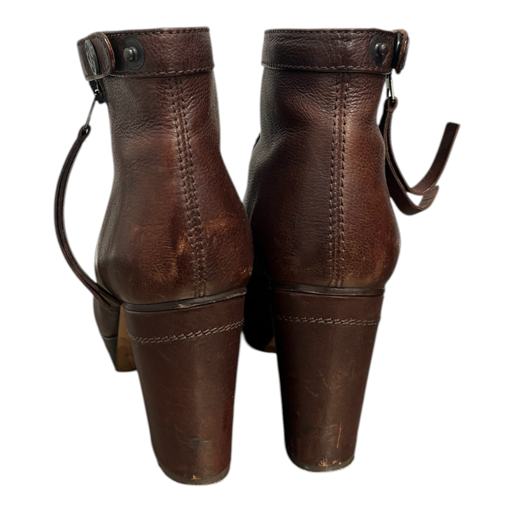 Acne Studios/Heels/EU 41/Leather/BRW/SIDE ZIP SNAP BUTTON view 6