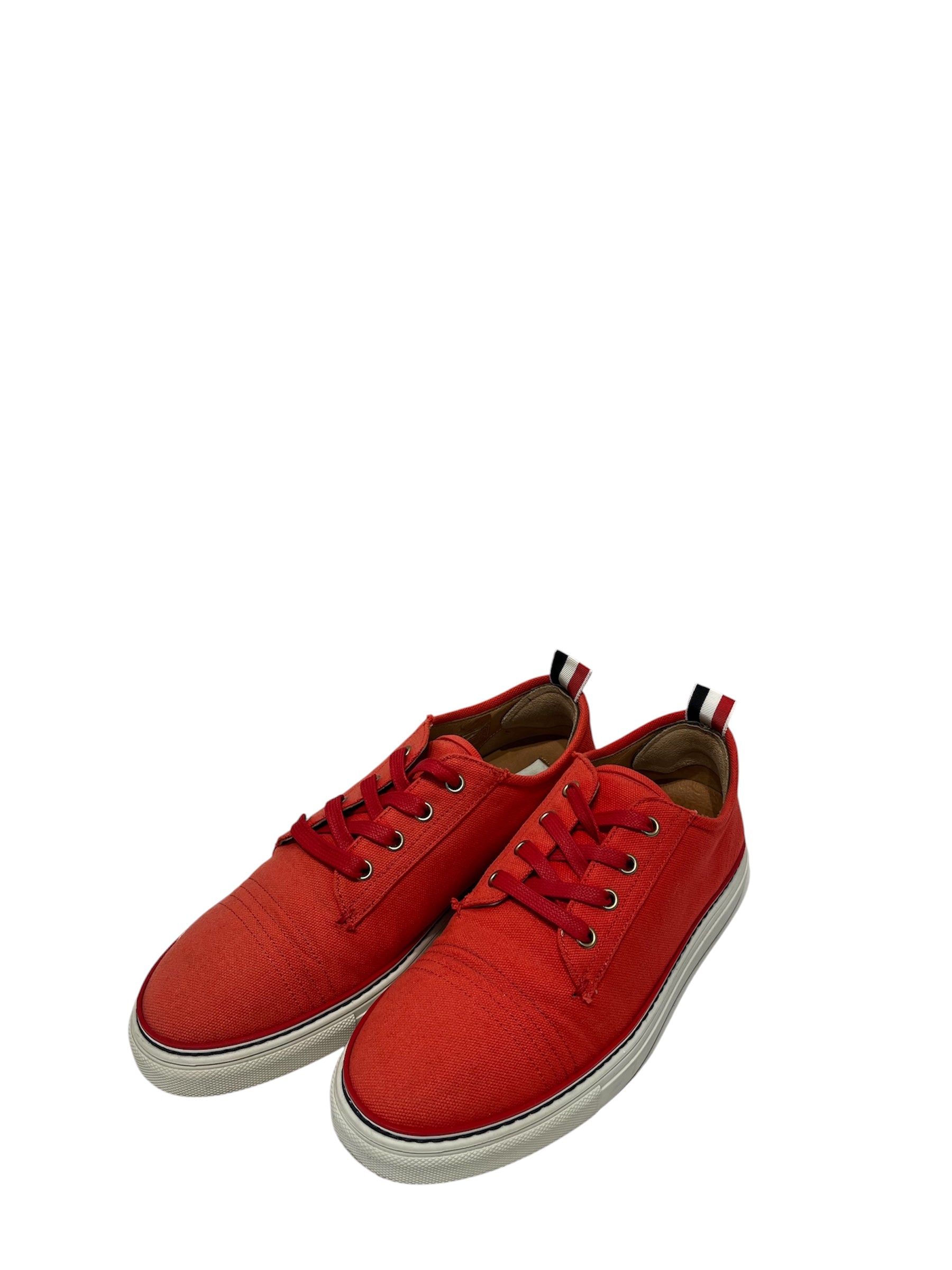 THOM BROWNE. NEW YORK/Low-Sneakers/US 7/Cotton/RED/ view 1
