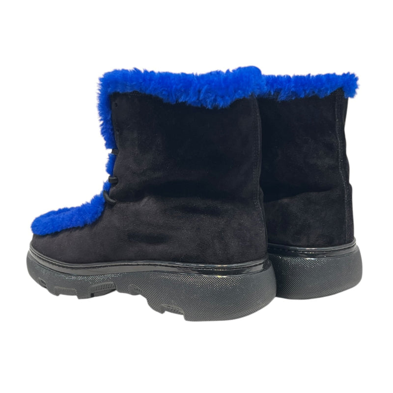 BURBERRY/Boots/EU 44.5/Suede/BLK/CREEPER BLUE FUZ