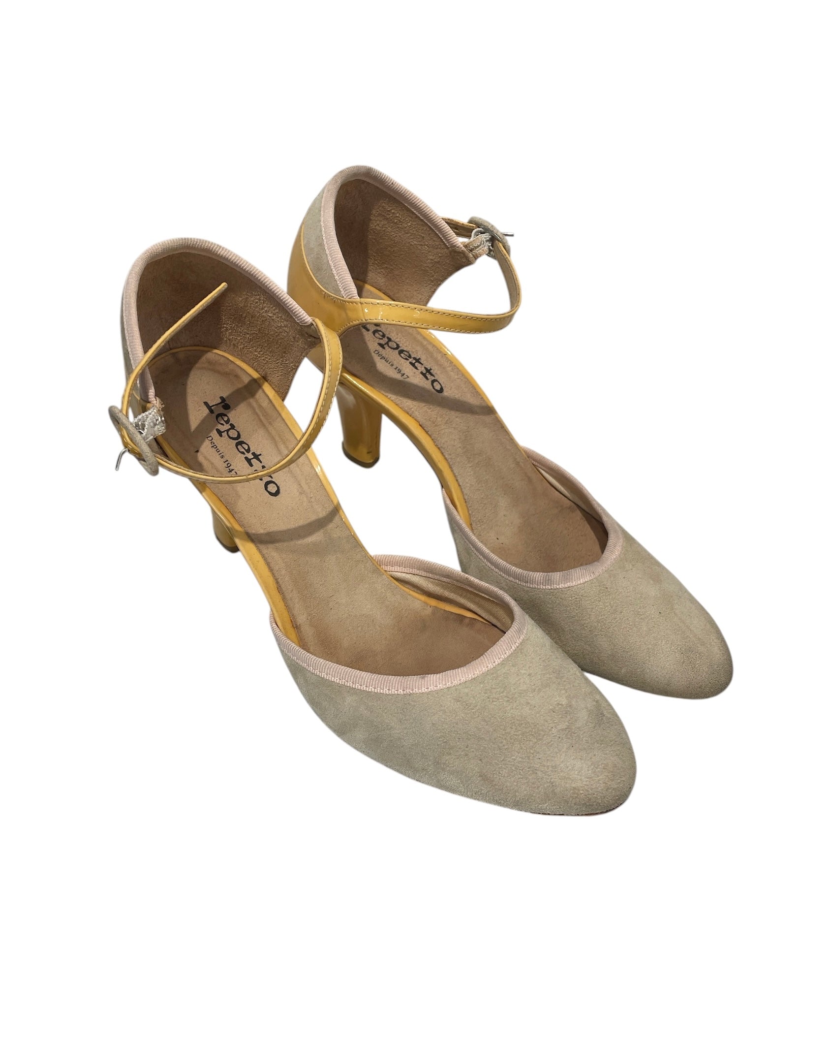 repetto/Heels/EU 40/Suede/YEL/TRI/COLOR ANKLE STRAP view 1