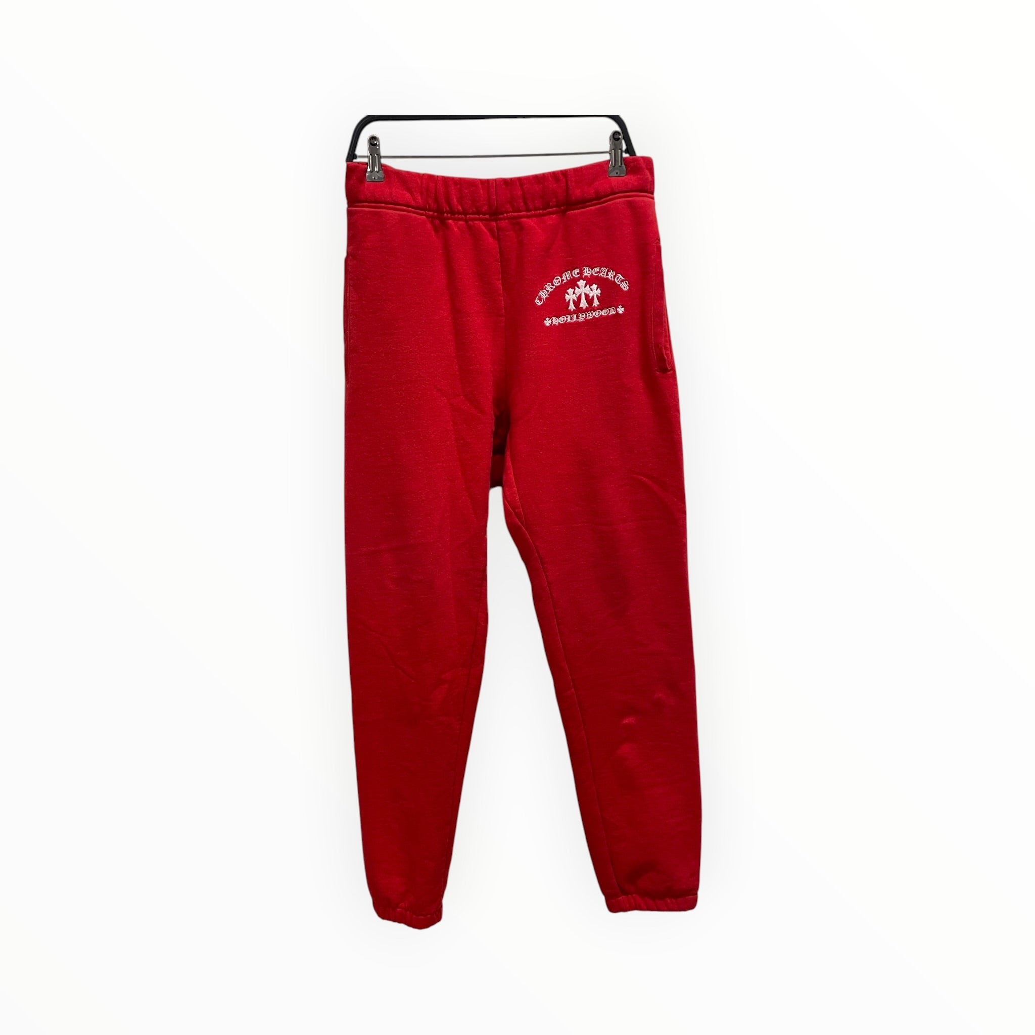 CHROME HEARTS/Pants/M/Cotton/RED/red triple cross view 1
