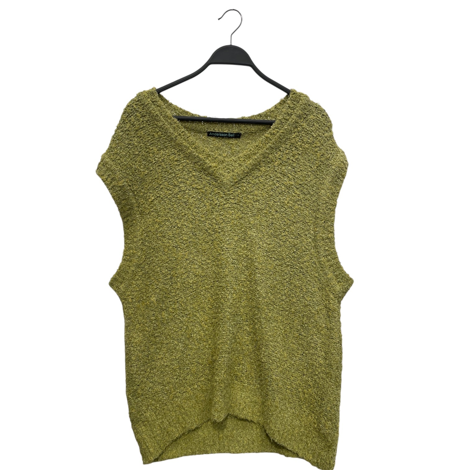 Andersson Bell/Knitted Vest/XL/Cotton/GRN/DOUBLE-COLLAR/SWEATER VEST view 1