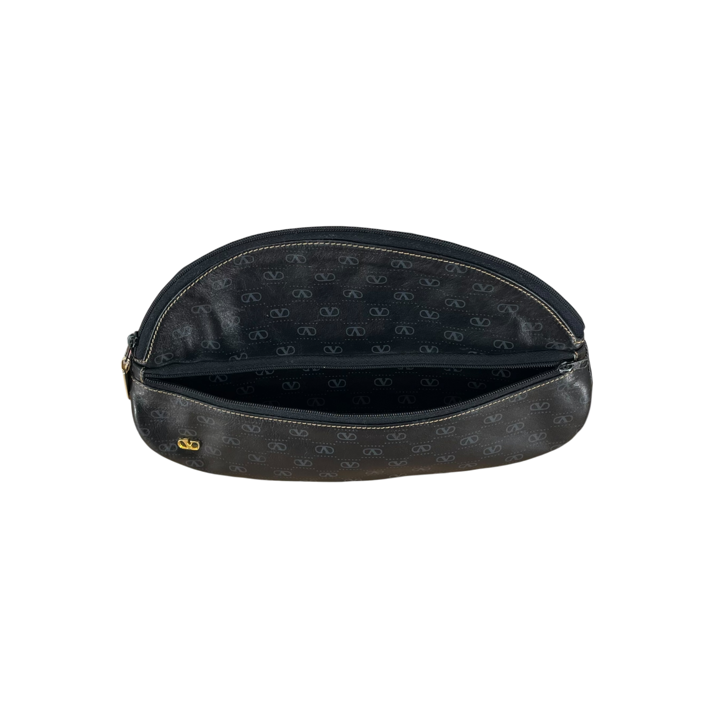 VALENTINO/Pouch/FREE/Monogram/Leather/BLK/GREY LOGO MONOGRAM view 6