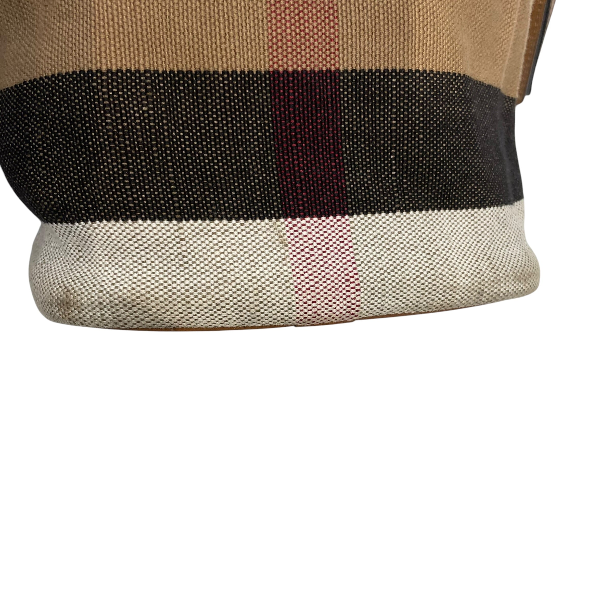 BURBERRY/Cross Body Bag/Plaid/Cotton/BRW/MINI ASHBY CHECK BUCKET BAG view 7