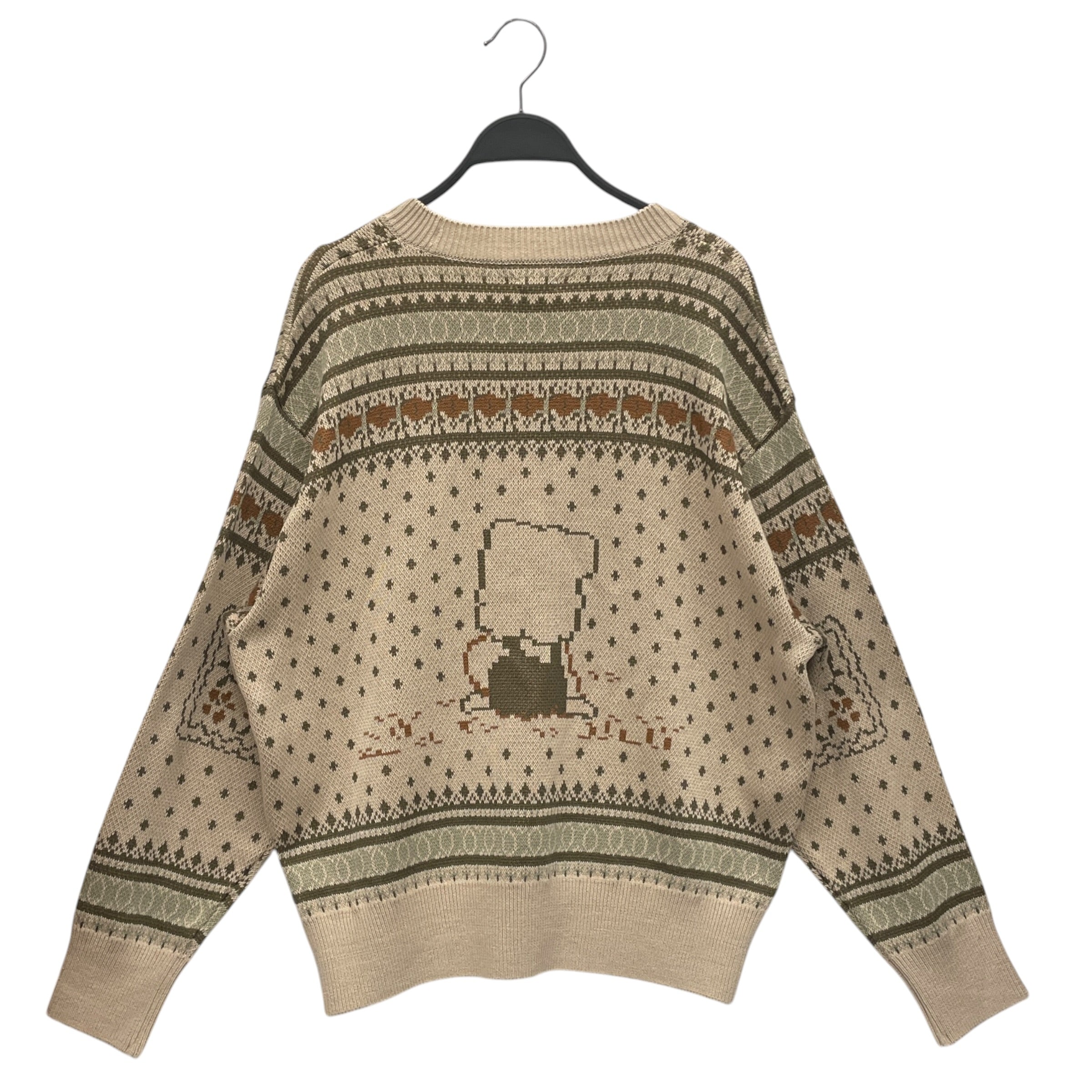 KAPITAL/Sweater/1/All Over Print/Wool/CRM/PECKISH KNIT view 2