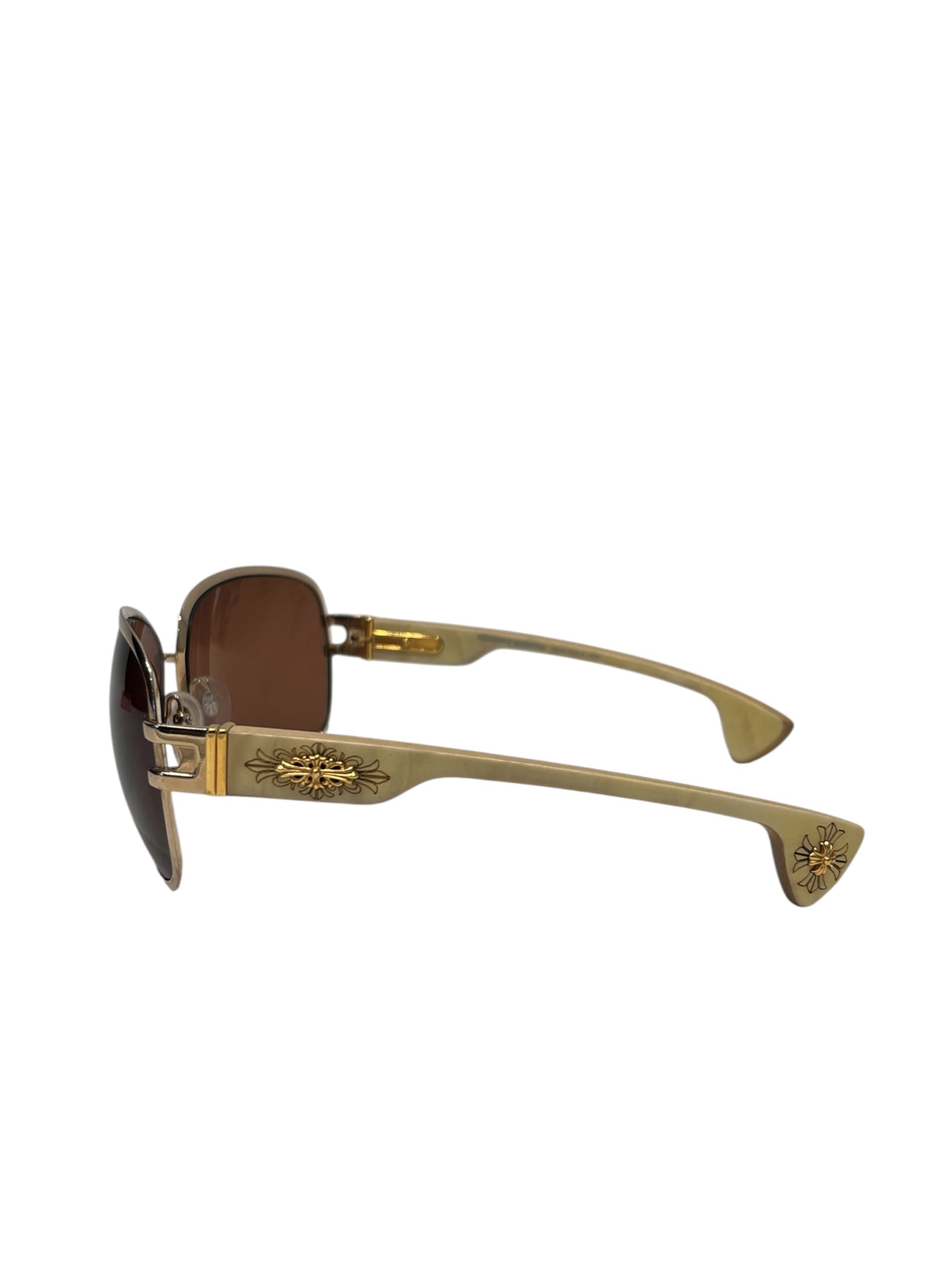 CHROME HEARTS/Sunglasses/Metal/BEG/PINK CANDLE SUNGLASSES view 2