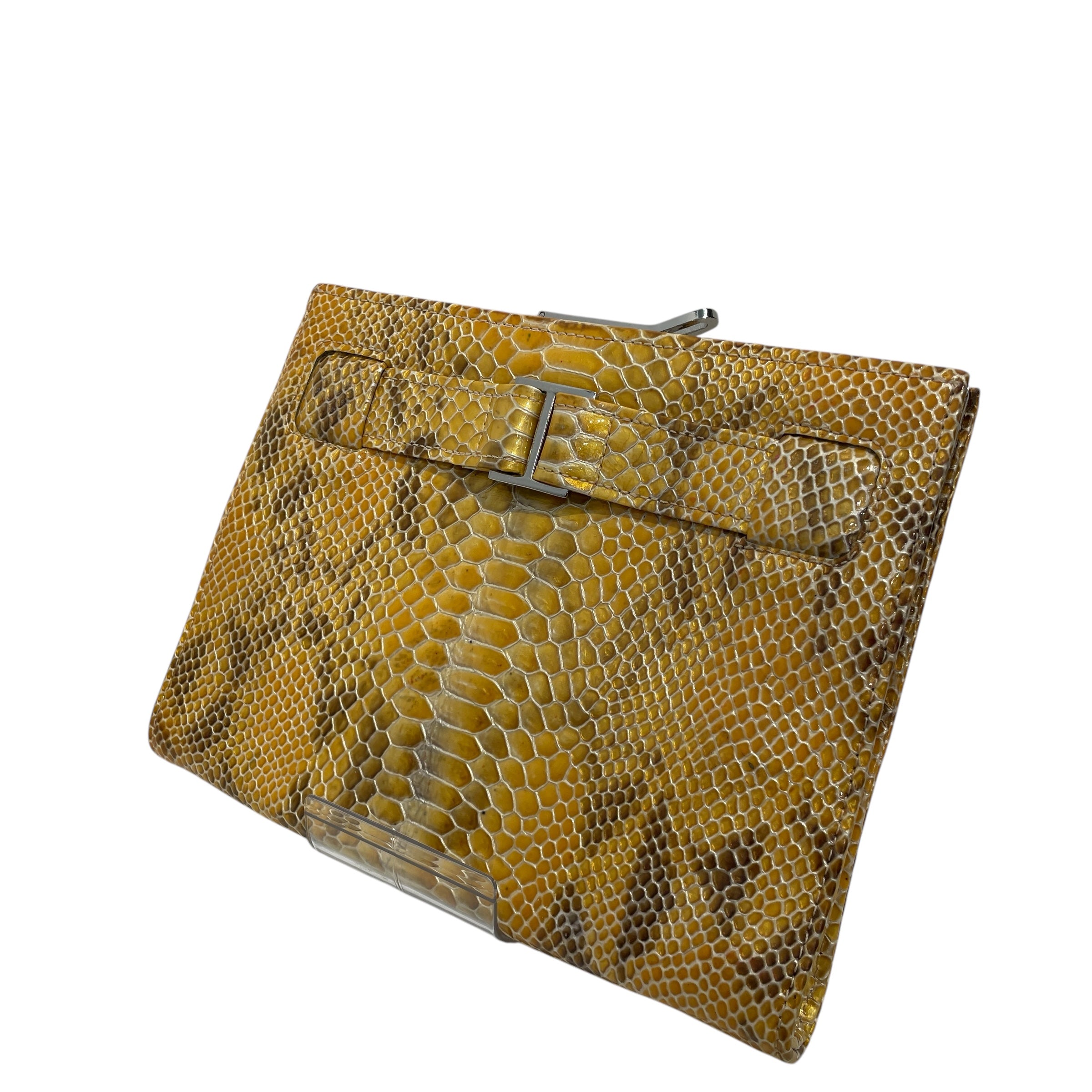 Abas/Clutch Bag/OS/Leather/YEL/ view 1