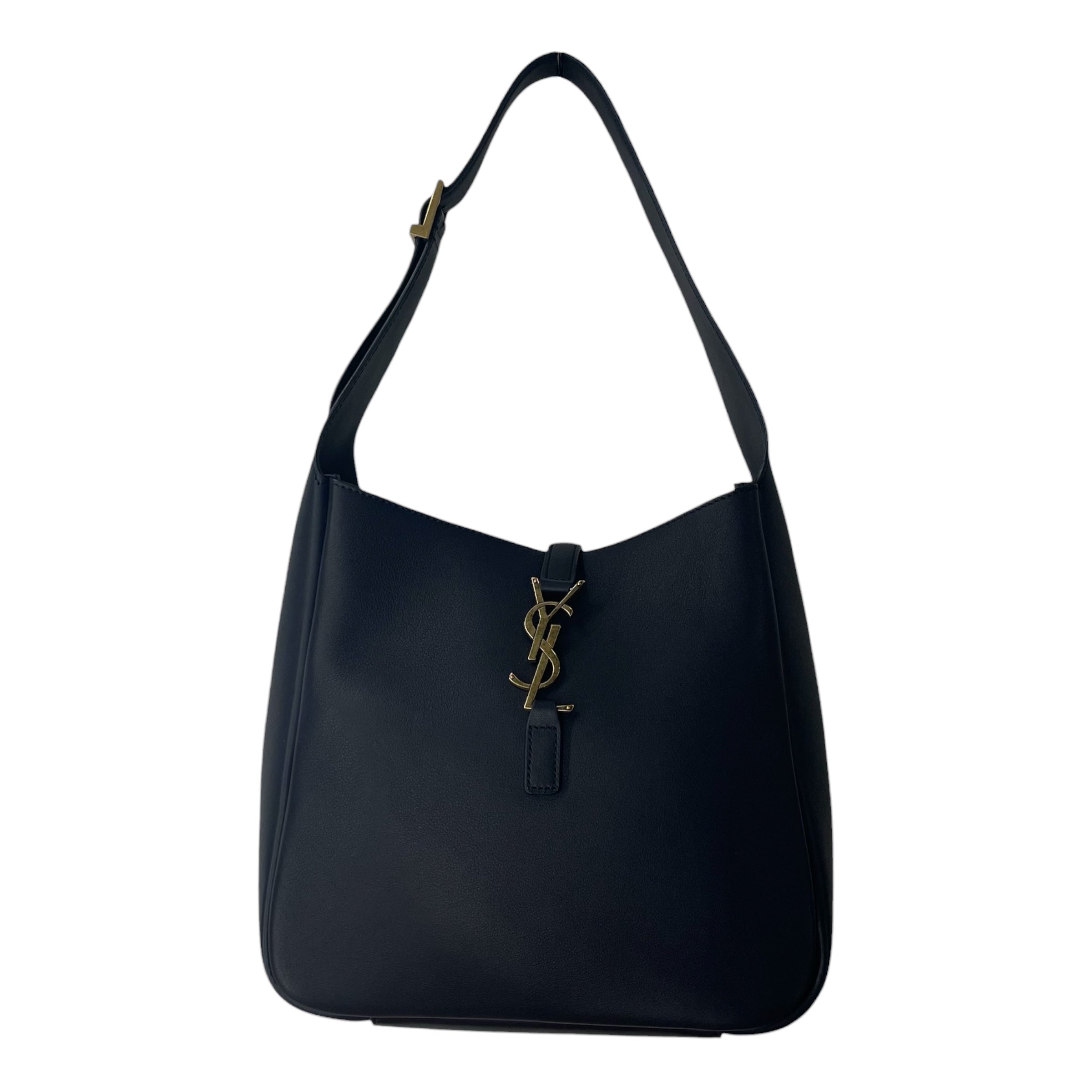 YVES SAINT LAURENT/Hand Bag/Leather/NVY/LE 5 A 7 LOGO CLOSURE HARDWARE view 1