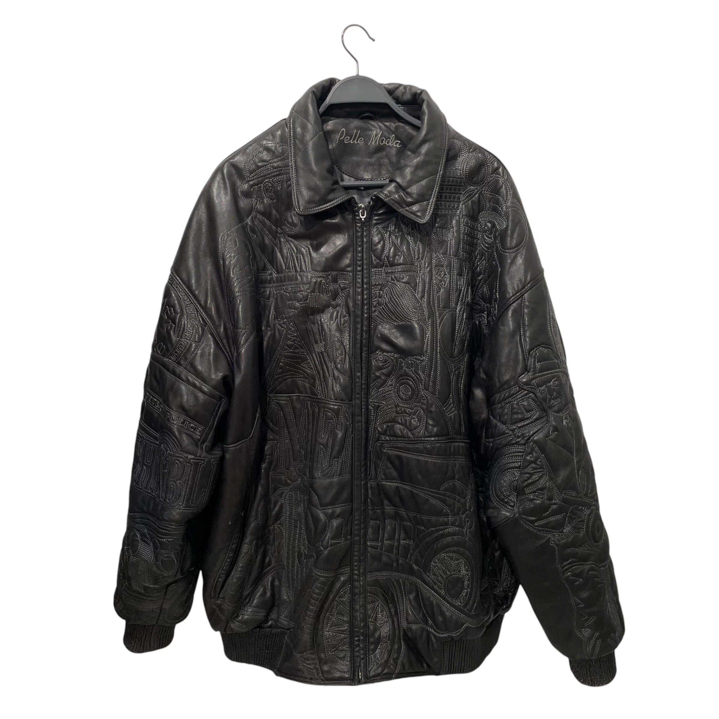 MODA IN PELLE/Leather Jkt/XXL/Leather/BLK/ view 1
