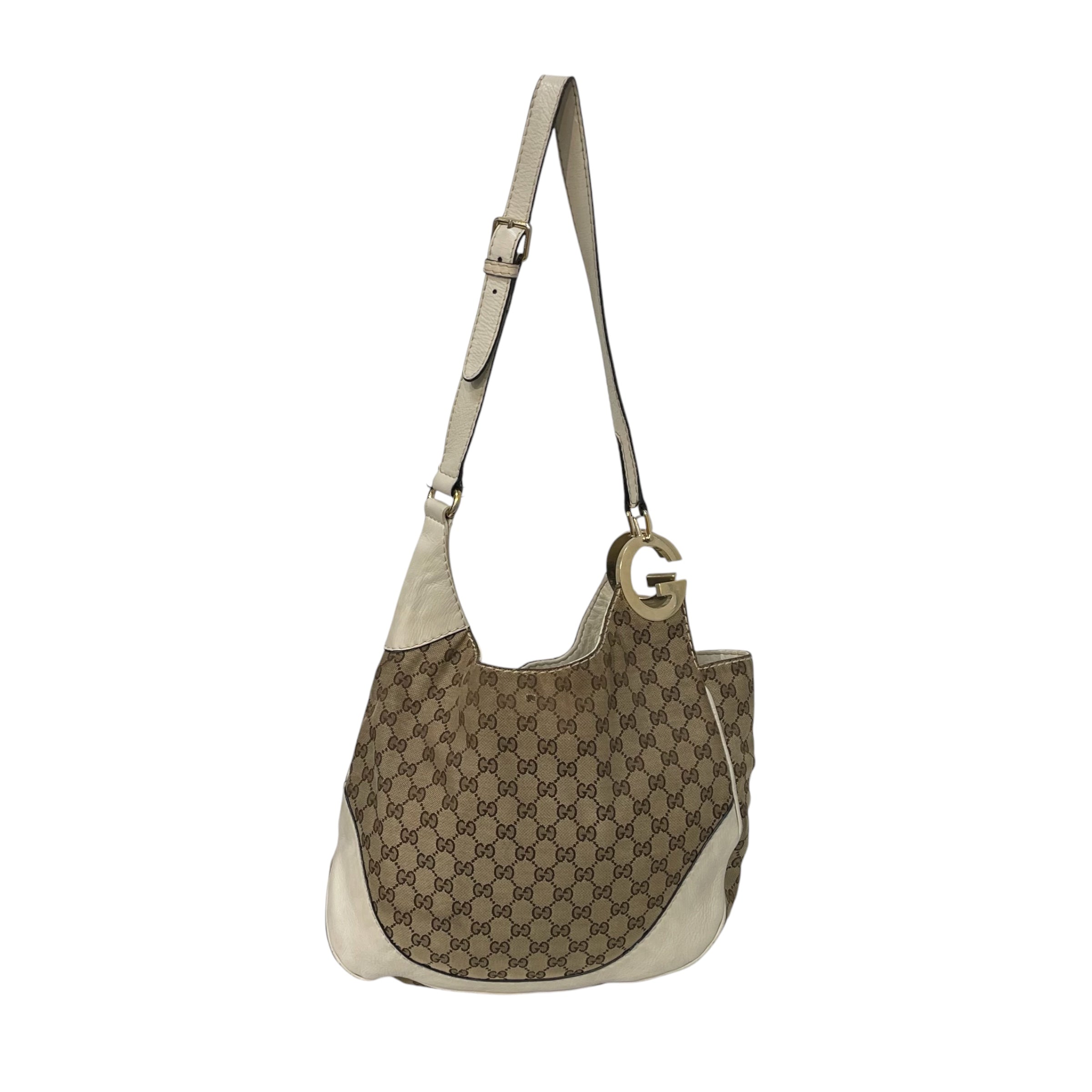 GUCCI/Hand Bag/Monogram/Leather/BRW/Charlotte GG Canvas view 1