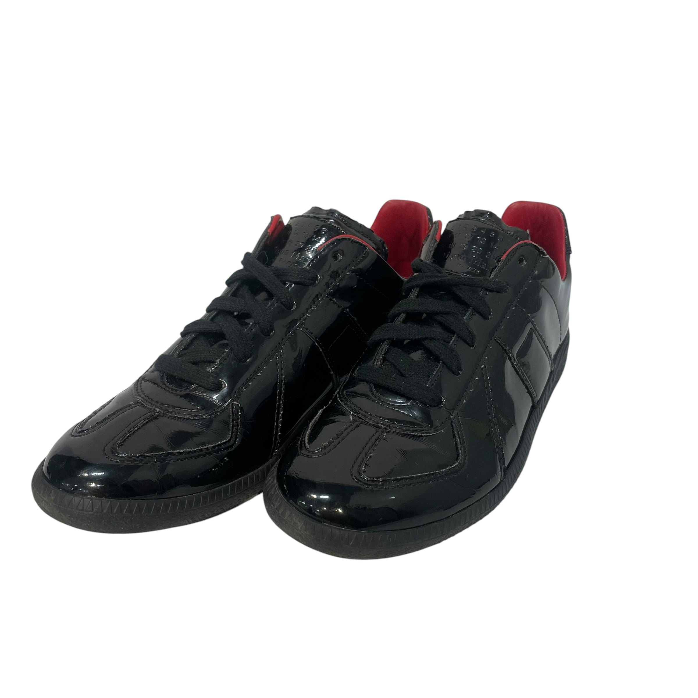 Maison Margiela/Low-Sneakers/EU 41/Leather/BLK/Replica view 1