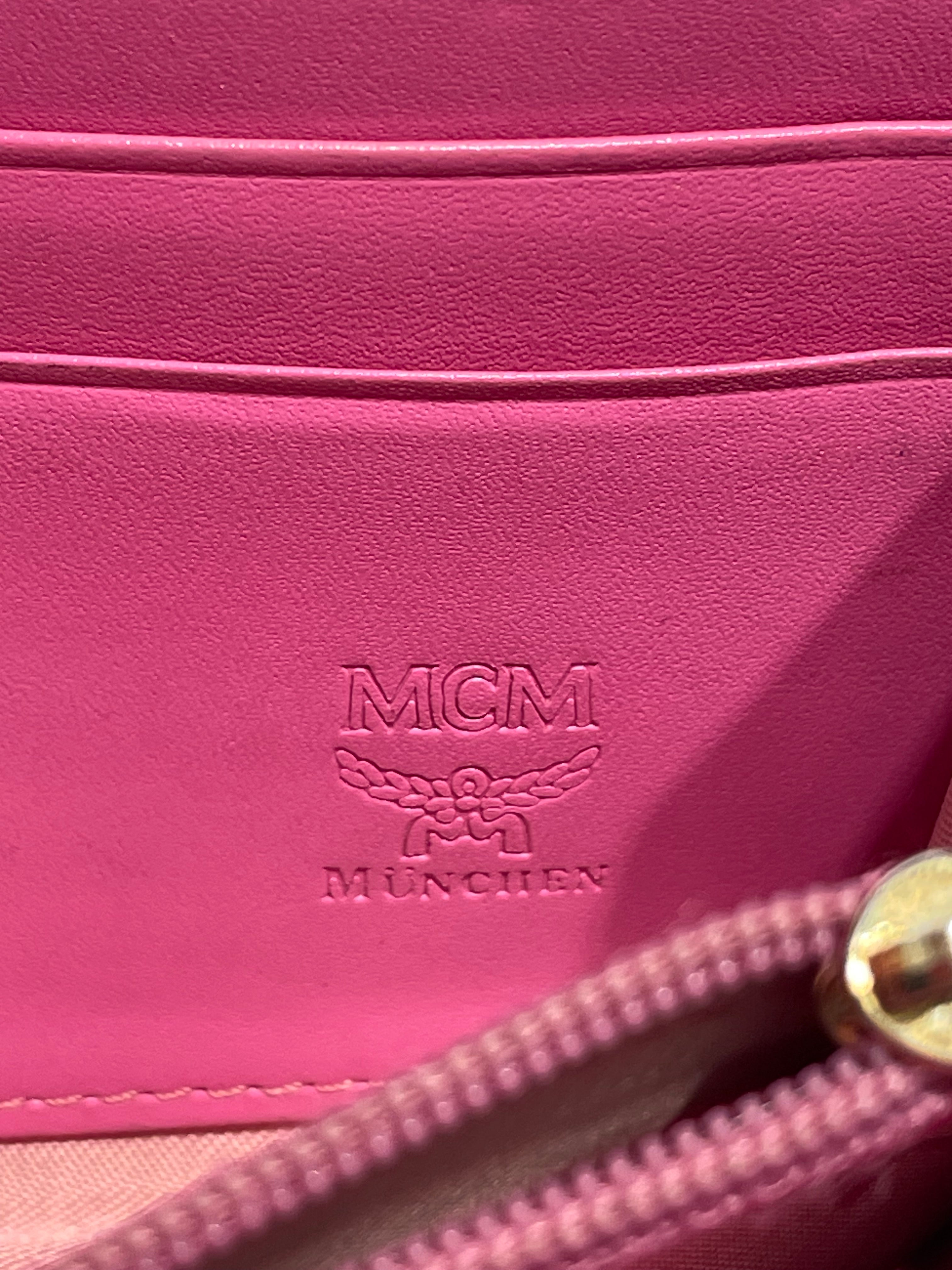 MCM/Long Wallet/Monogram/PNK/PINK ICONIC MONOGRAM LONG view 3