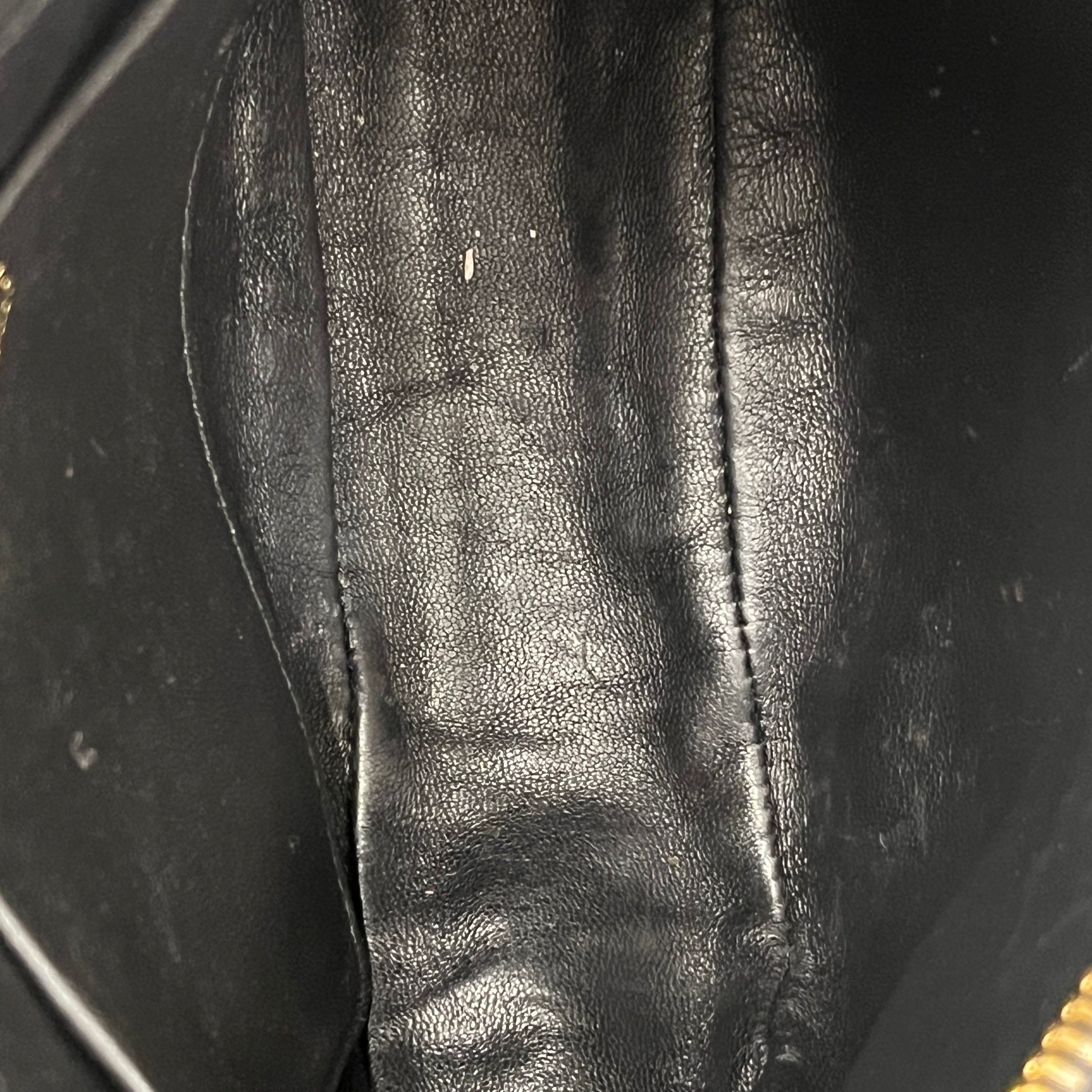 PRADA/Hand Bag/Leather/BLK/Arque Patent Leather view 5