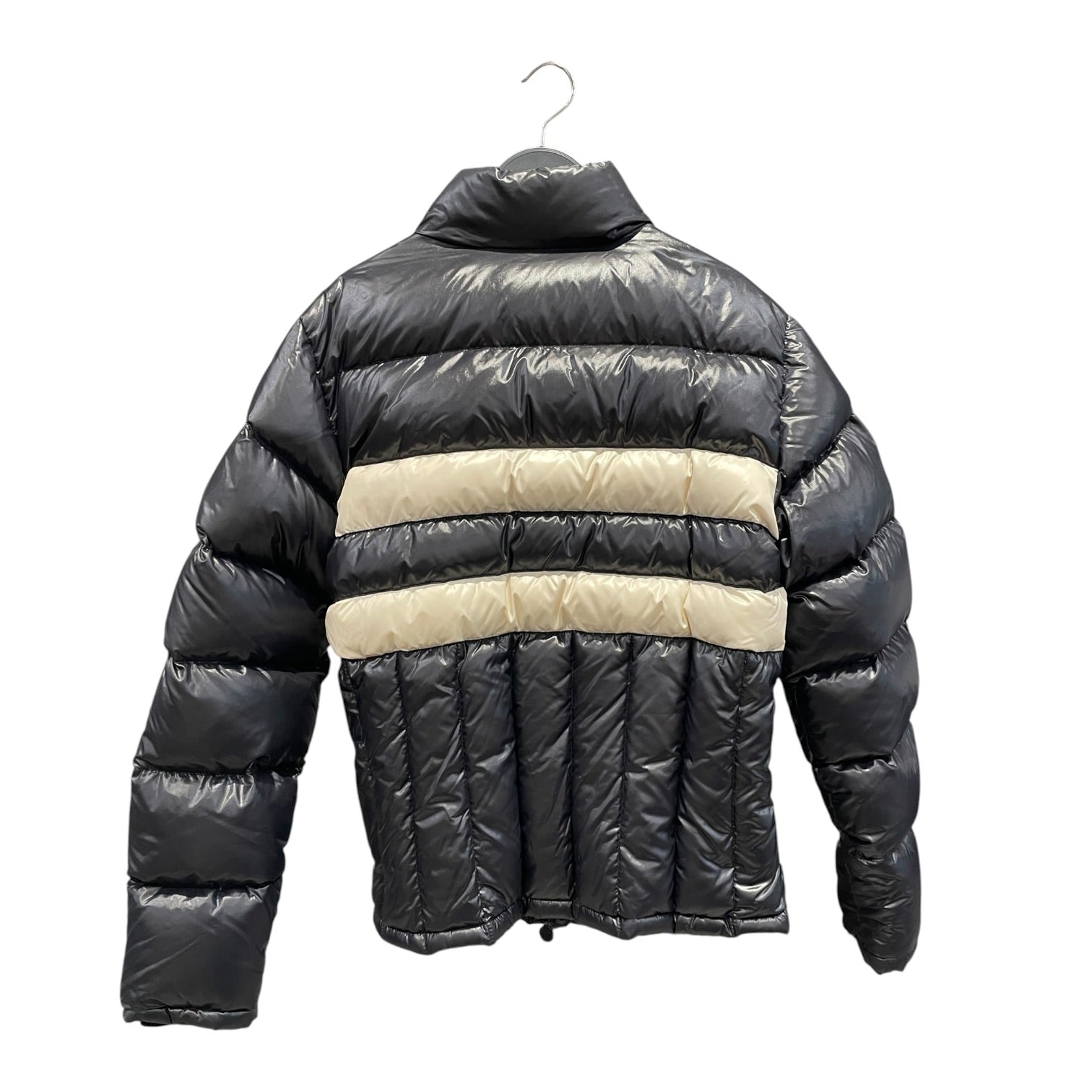 MONCLER/Puffer Jkt/1/Nylon/BLK/Thomas Down White-Stripes view 2