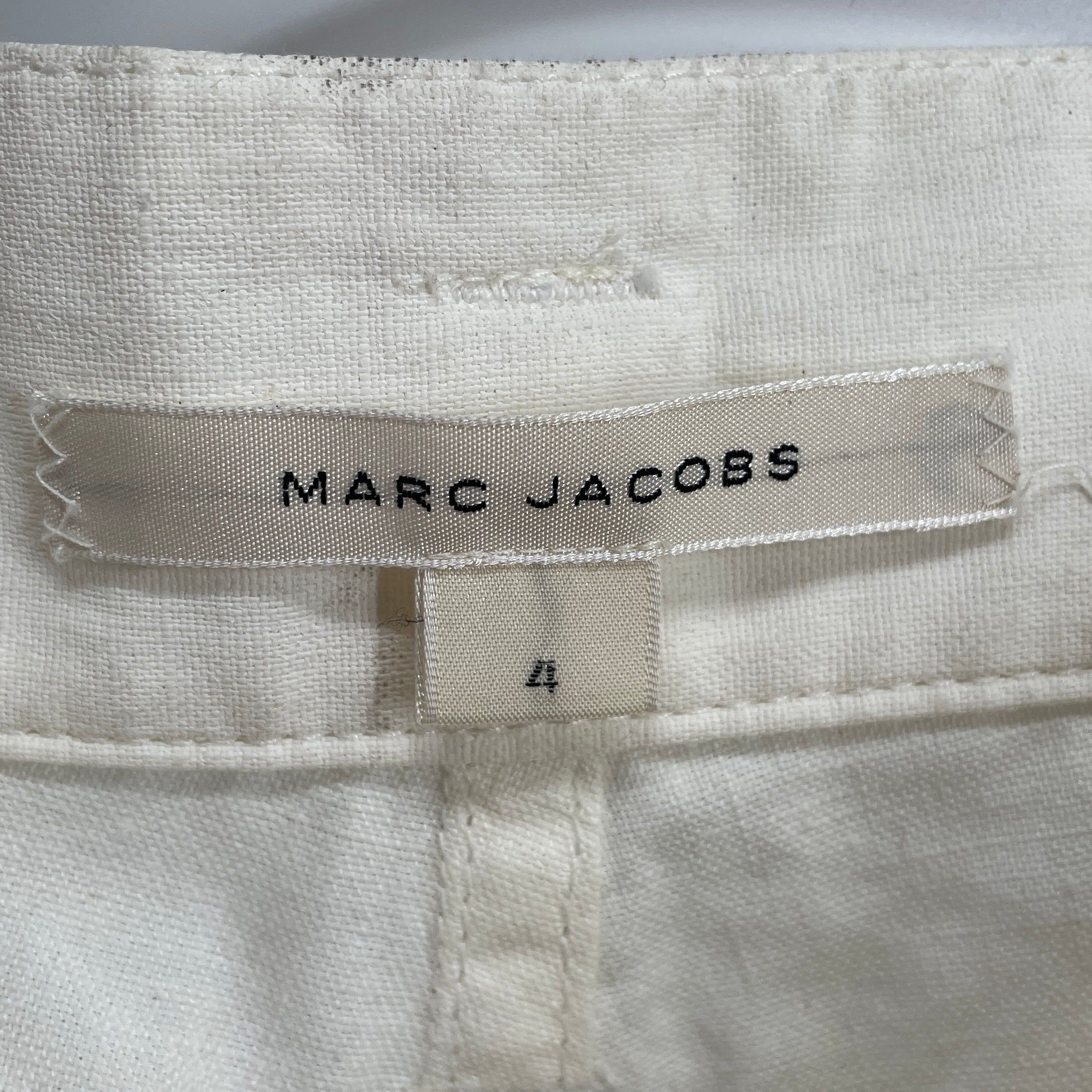 MARC JACOBS/Straight Pants/4/Linen/WHT/RUNWAY MULTI ZIP CARGO view 3