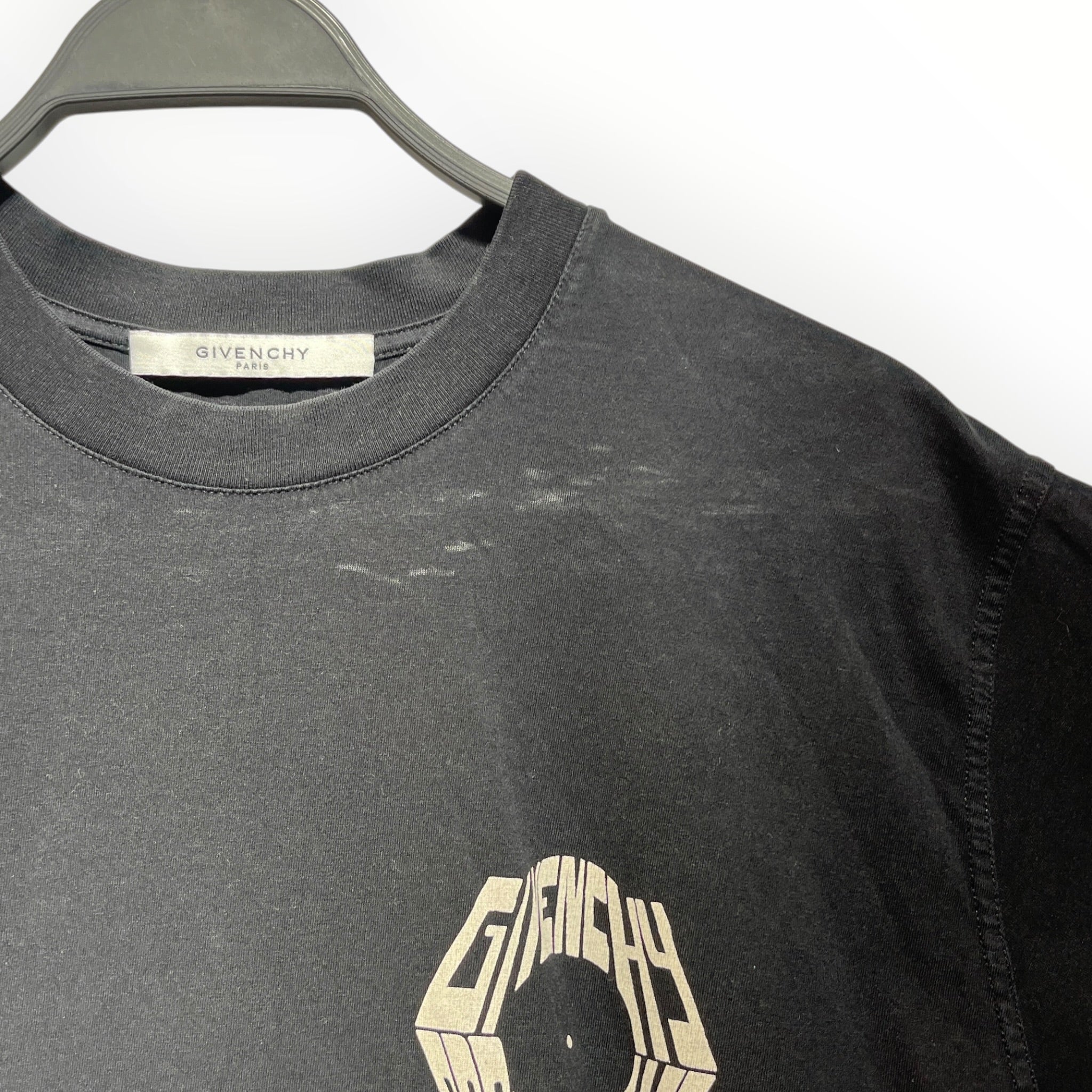 GIVENCHY/T-Shirt/XS/Cotton/BLK/Graphic/PARIS FRANCE BIRD view 5