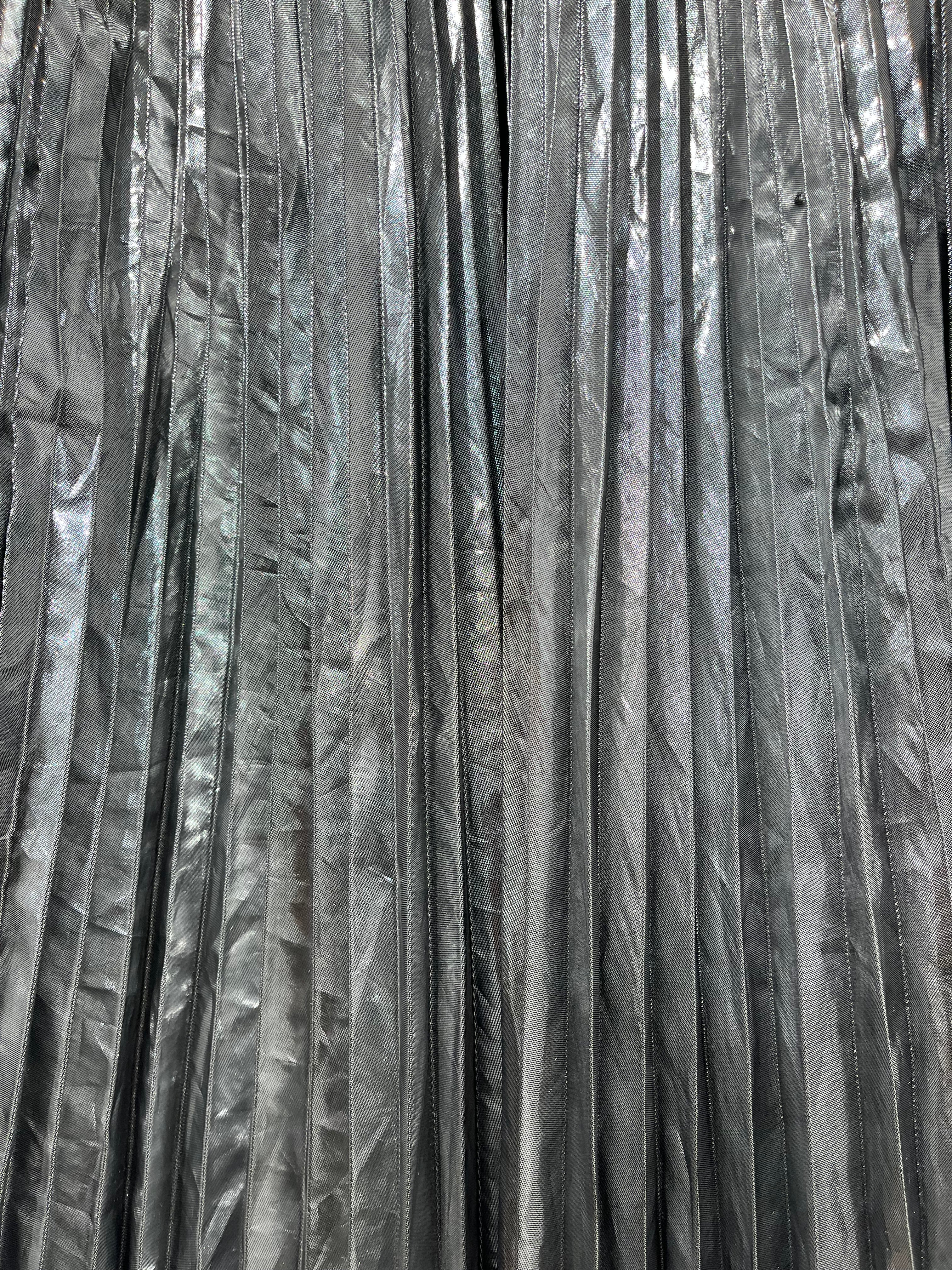 BALENCIAGA/Skirt/38/Polyester/SLV/PLEATED SILVER SKIRT BNWT view 5