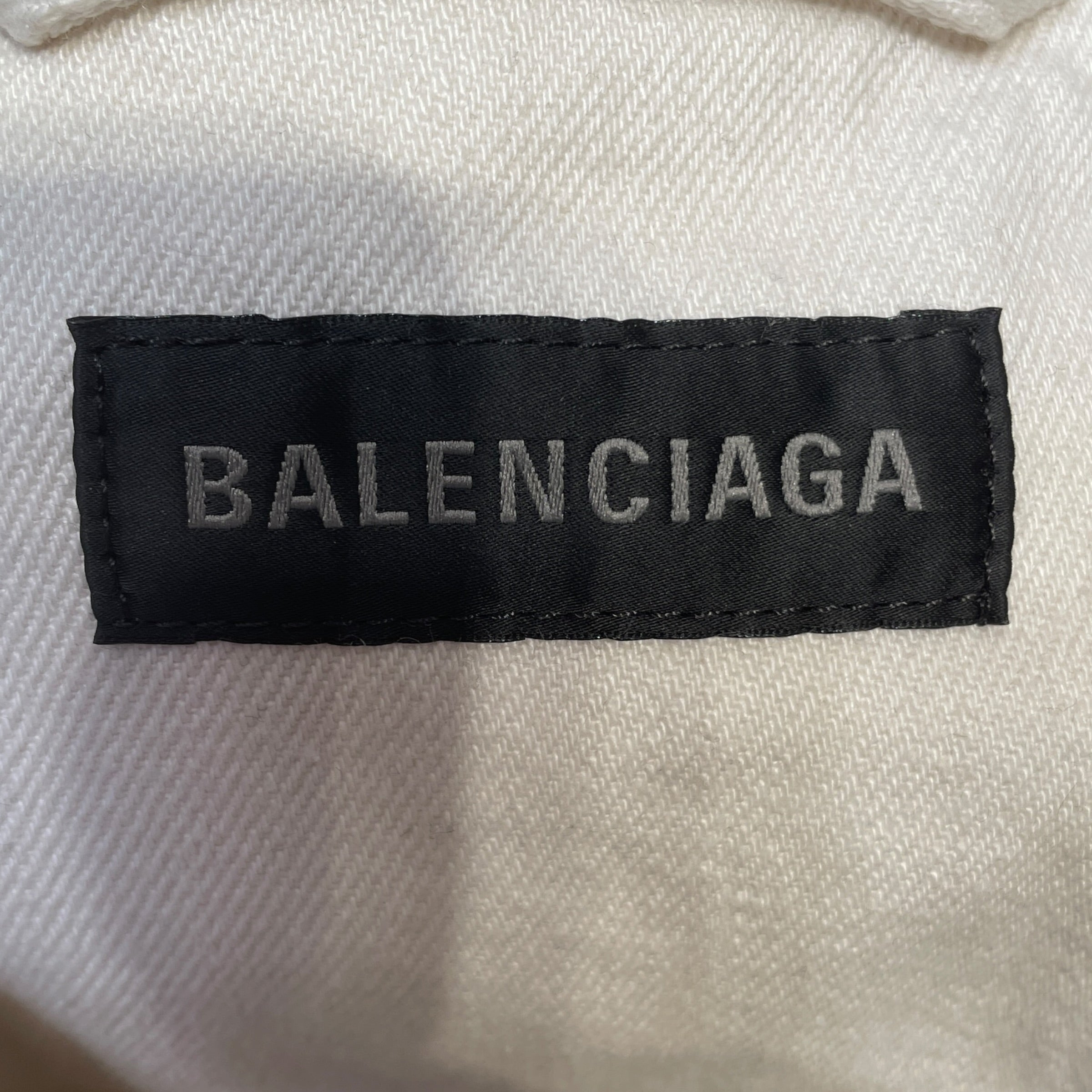 BALENCIAGA/Denim Jkt/50/Denim/WHT/Padded Denim Jacket view 3