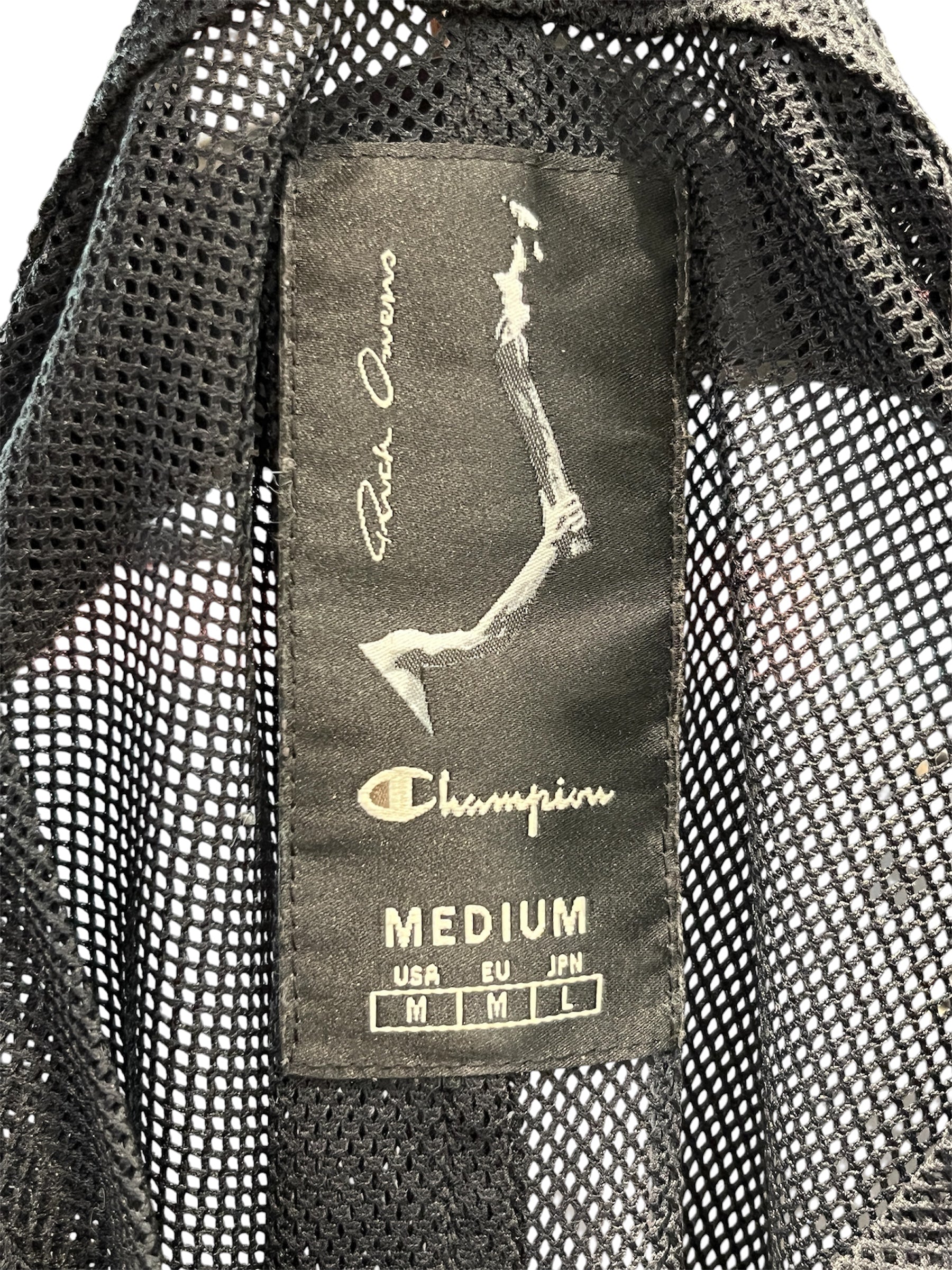 Rick Owens/Champion/T-Shirt/M/BLK/MESH BABY TEE view 5