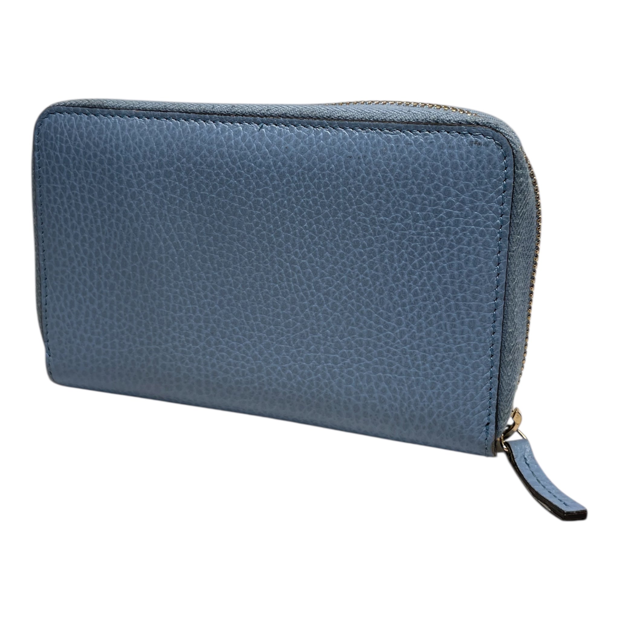 GUCCI/Wallet/Leather/BLU/Gucci Interlocking Zip Wallet view 2