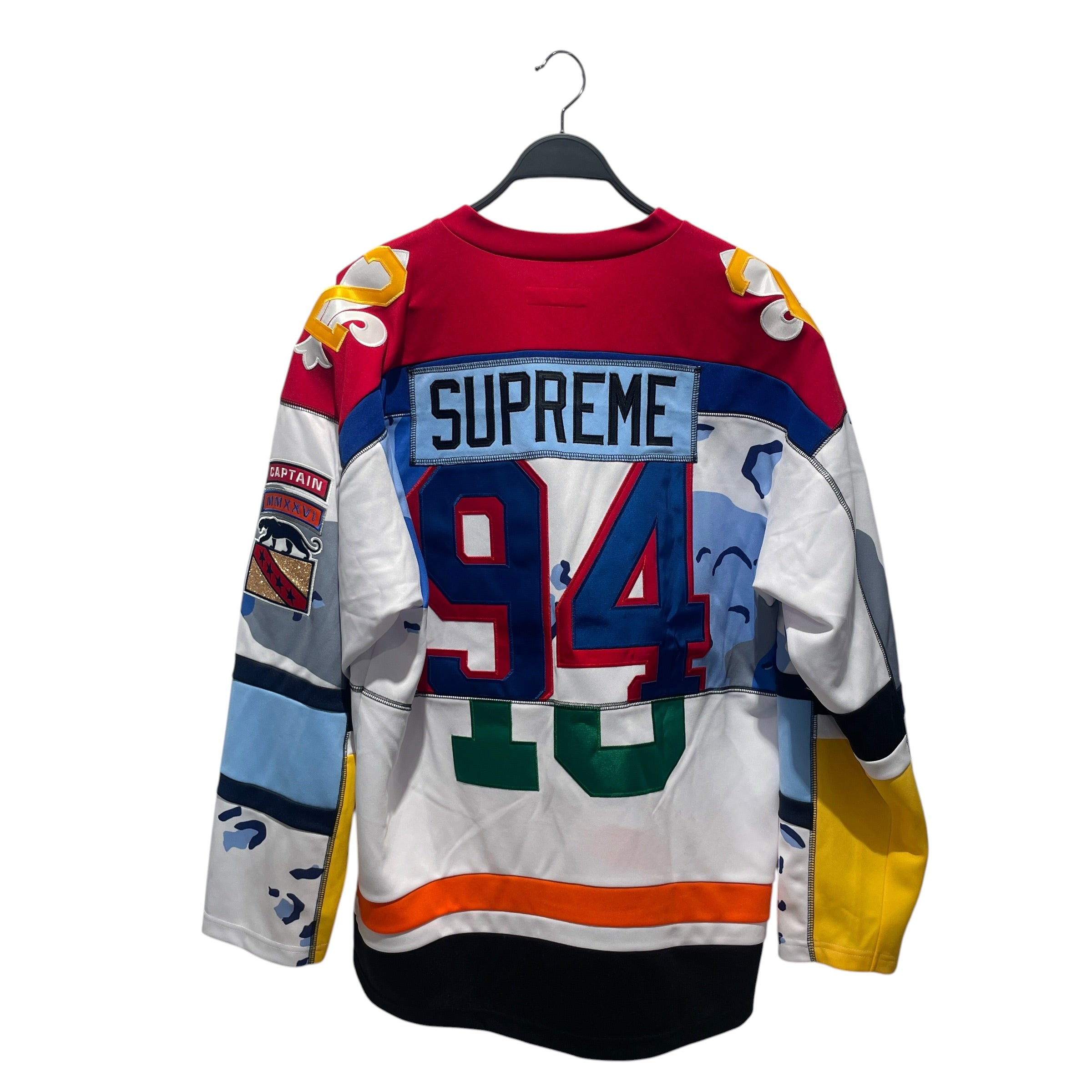 Supreme/LS T-Shirt/M/Cotton/MLT/paneled hockey jersey view 2