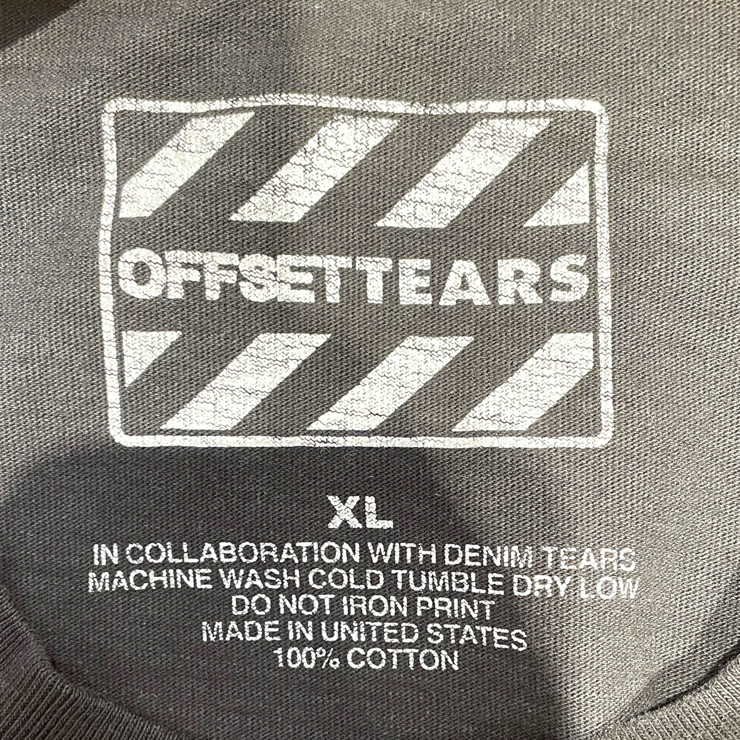 DENIM TEARS/T-Shirt/XL/Cotton/BLK/Graphic/ view 3
