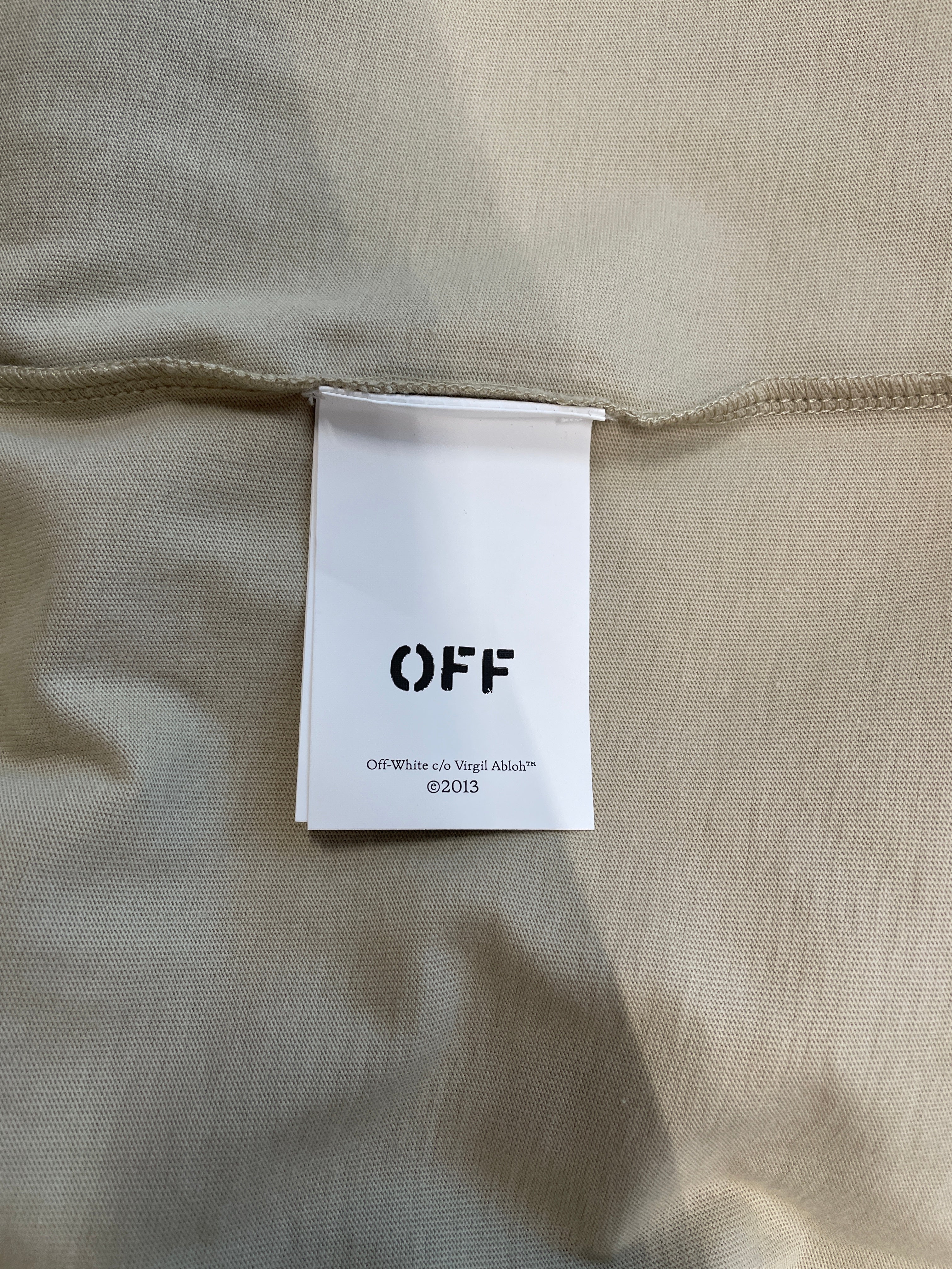 OFF-WHITE/T-Shirt/XL/Cotton/BEG/BEIGE/" OFFWHITE" view 4