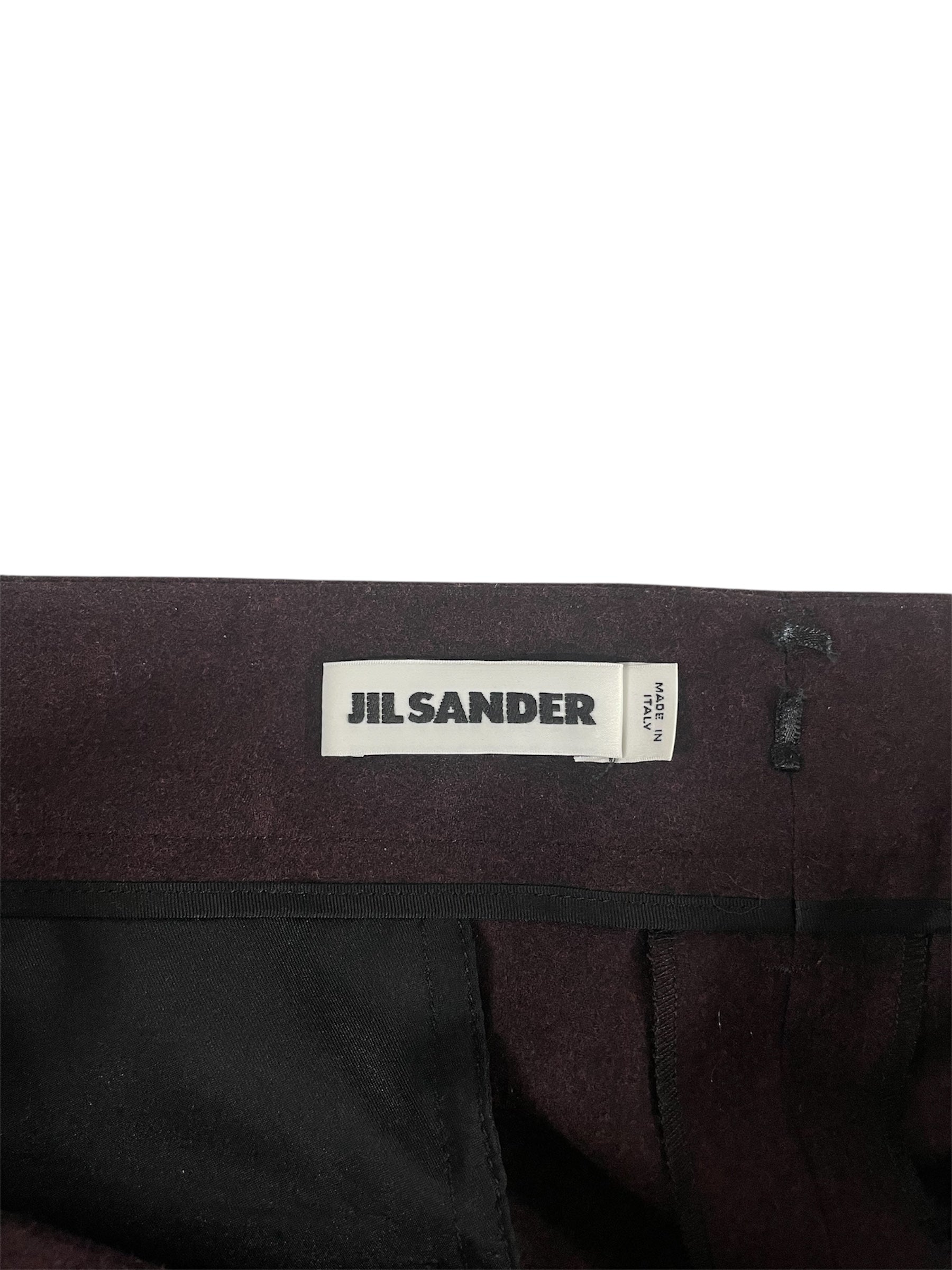 JIL SANDER/Straight Pants/34/Wool/BRD/RN 14642 2014 view 4