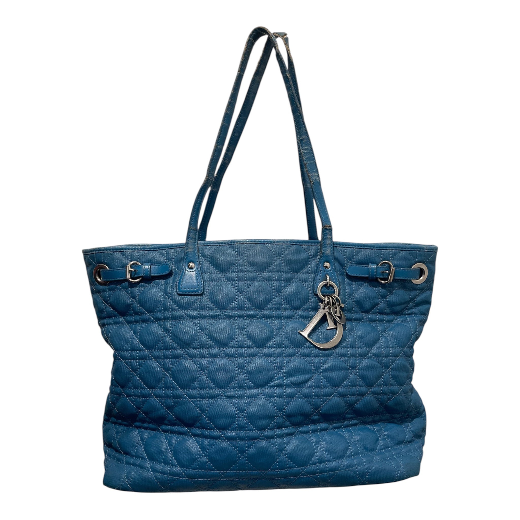 Christian Dior/Tote Bag/BLU/PANAREA COATED CANVAS QUILTING view 1