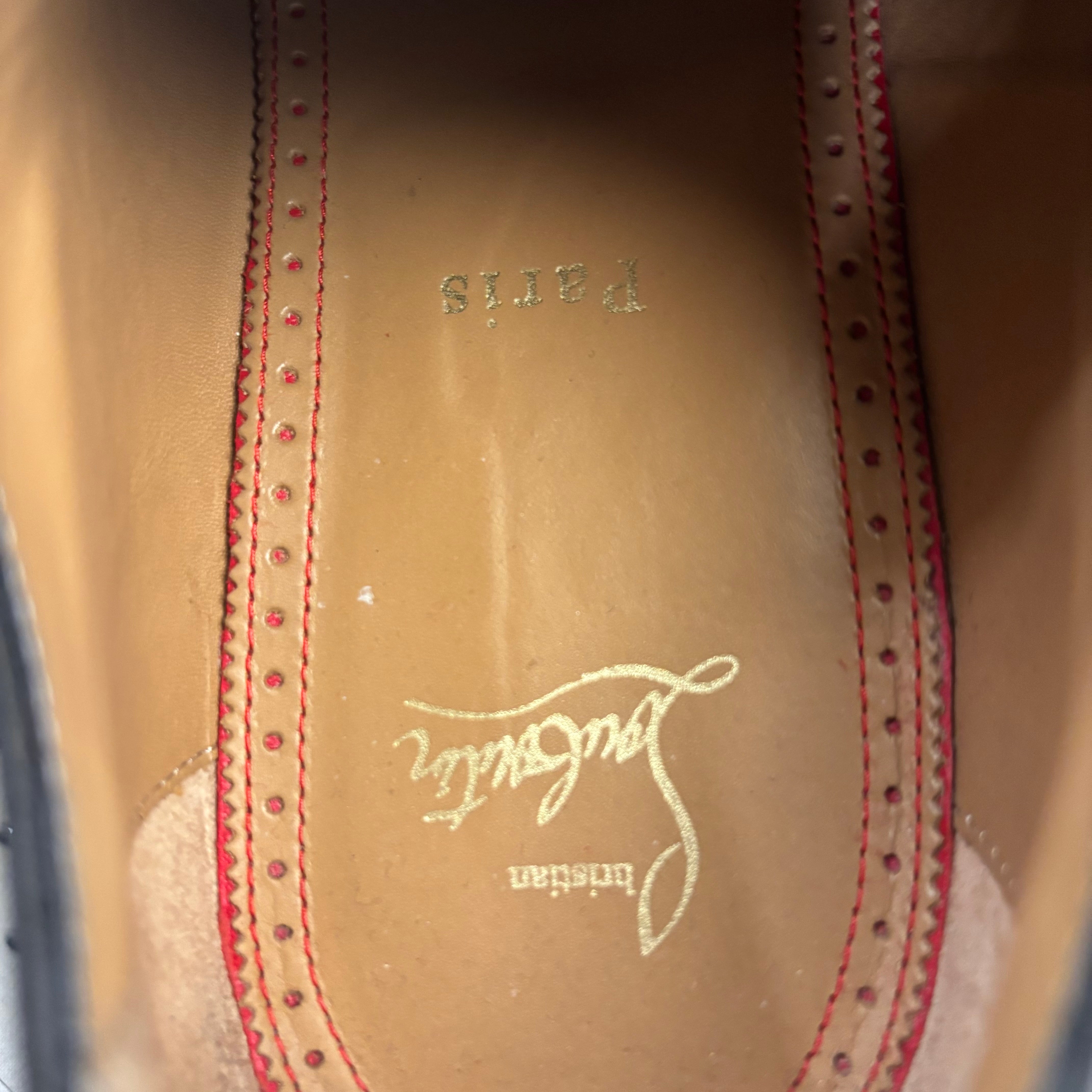Christian Louboutin/Dress Shoes/EU 45/Leather/BLK/cloocloo view 3
