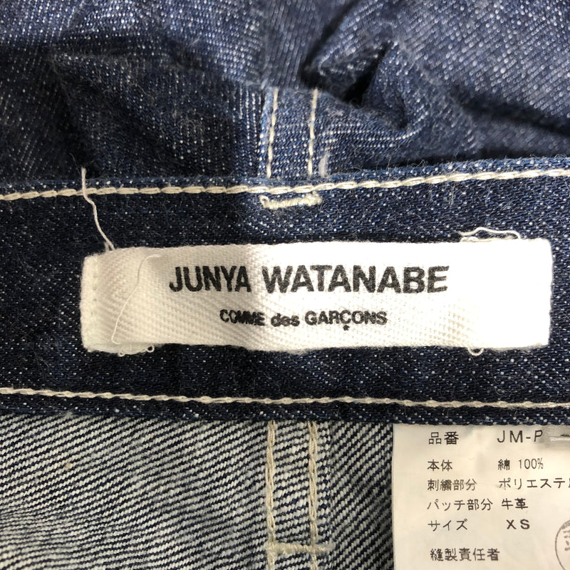 JUNYA WATANABE COMME des GARCONS/Straight Pants/XS/Graphic/Denim/BLU/embroidered