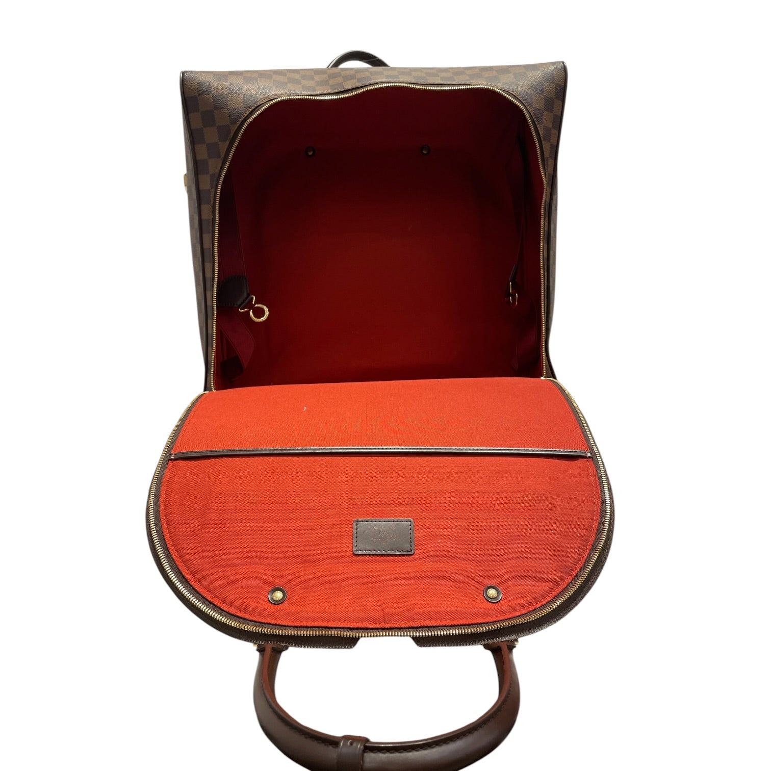 LOUIS VUITTON/Luggage/Leather/BRW/Damier Ebene Nolita GM view 3