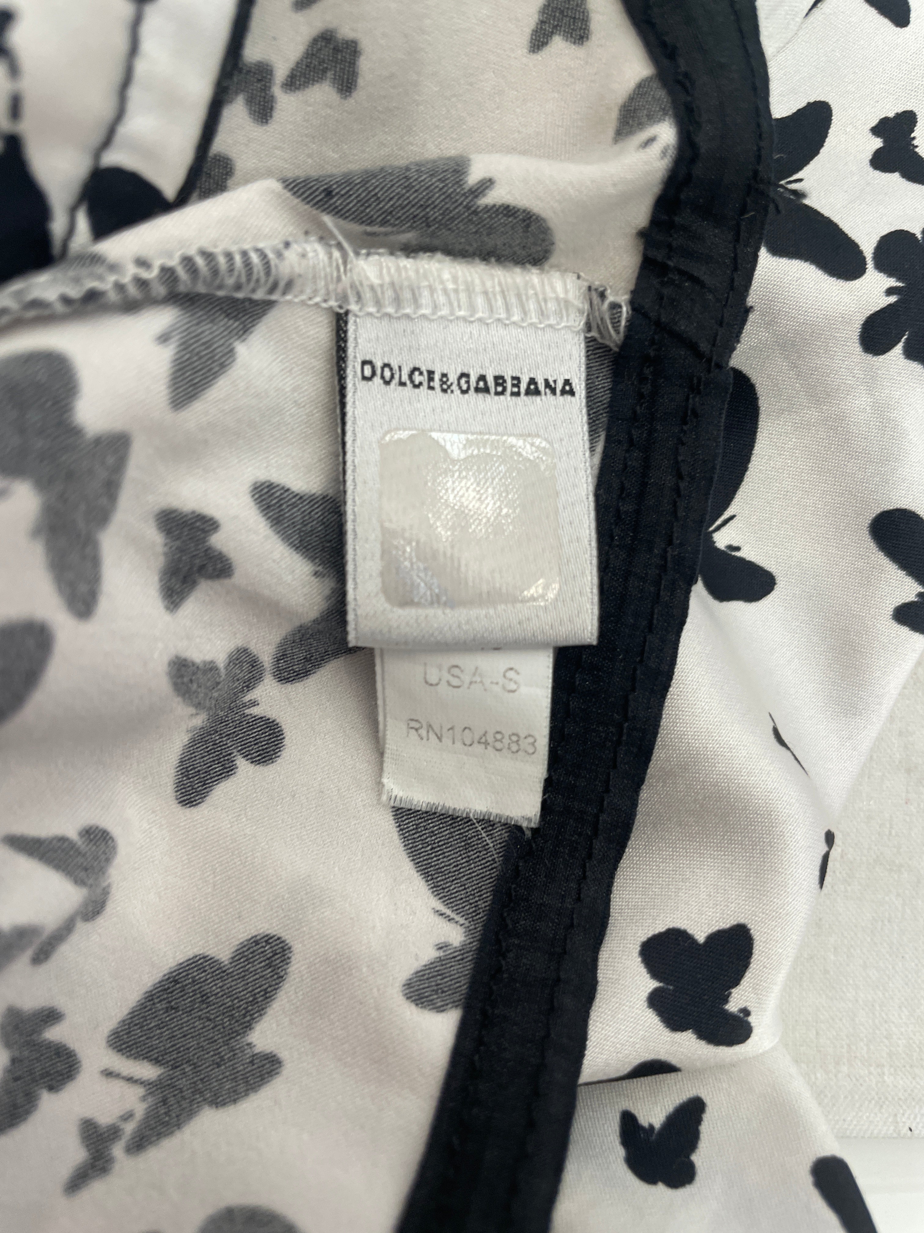 D&G/Camisole/S/Graphic/Polyester/WHT/BUTTERFLY view 5