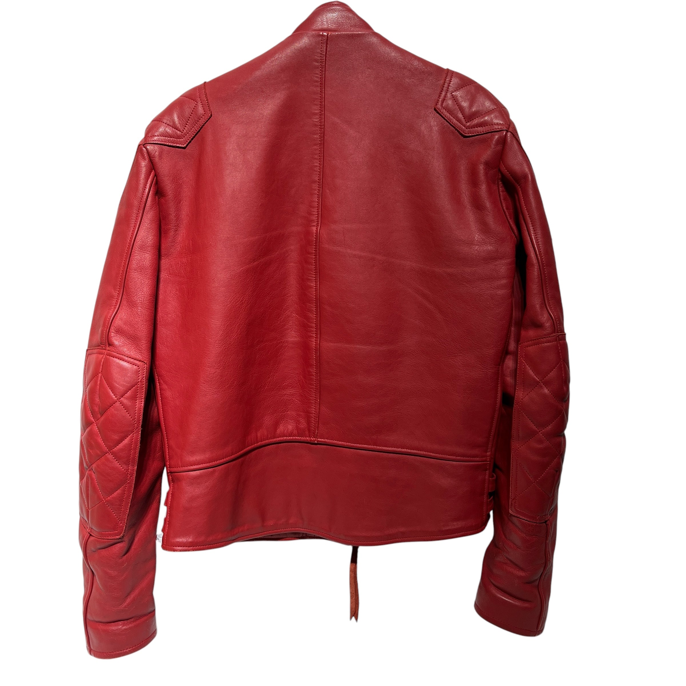 FREEDOM/Riders Jkt (W)/44/Leather/RED/DBL BUCKLE view 2