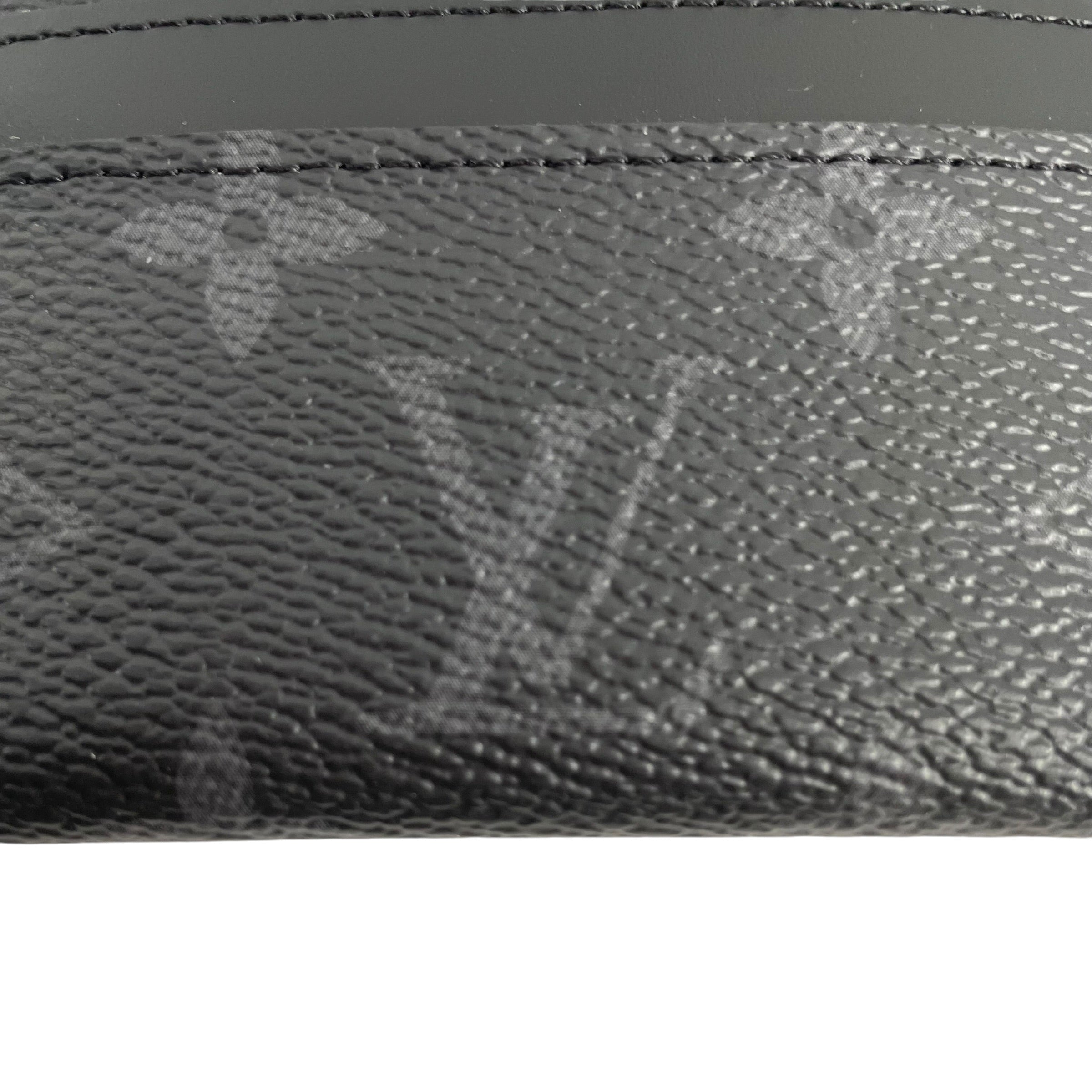 LOUIS VUITTON/Wallet/All Over Print/Leather/BLK/MONOGRAM CARDHOLDER view 3