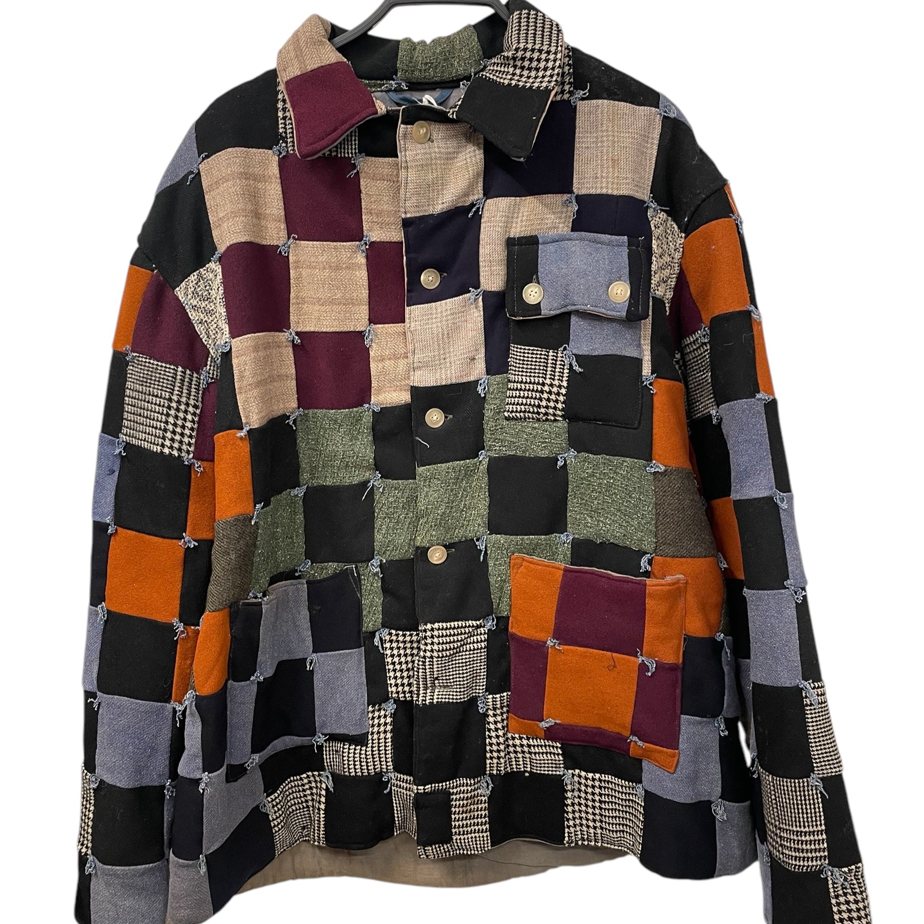 BODE/Jacket/L/XL/Wool-MLT/All Over Print/PATCH WORK/PATCHWORK BODE 