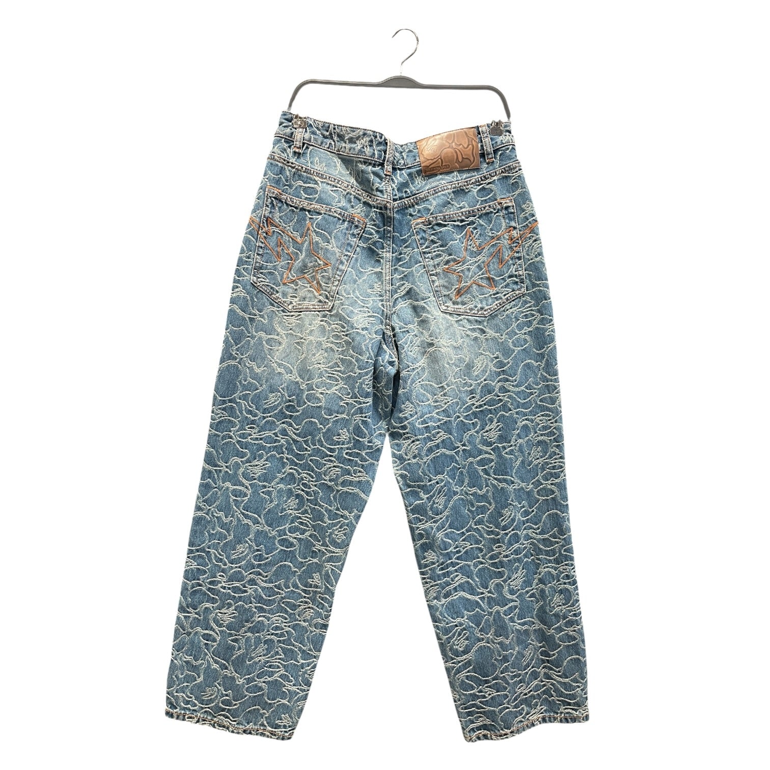 A BATHING APE/Straight Pants/L/Cotton/IDG/Stripe/ view 2