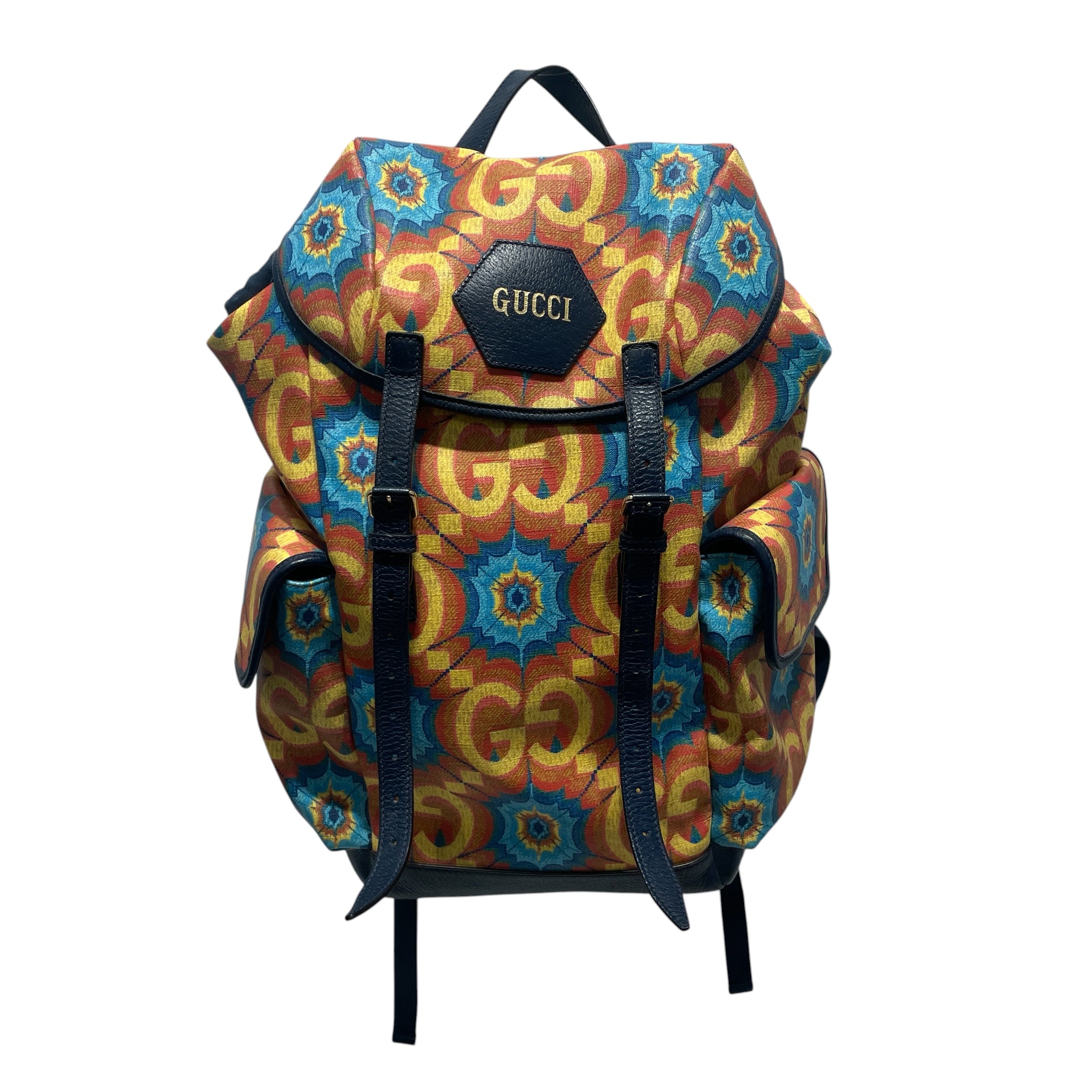 GUCCI/Backpack/All Over Print/Acrylic/NVY/100 CENTENNIAL view 1
