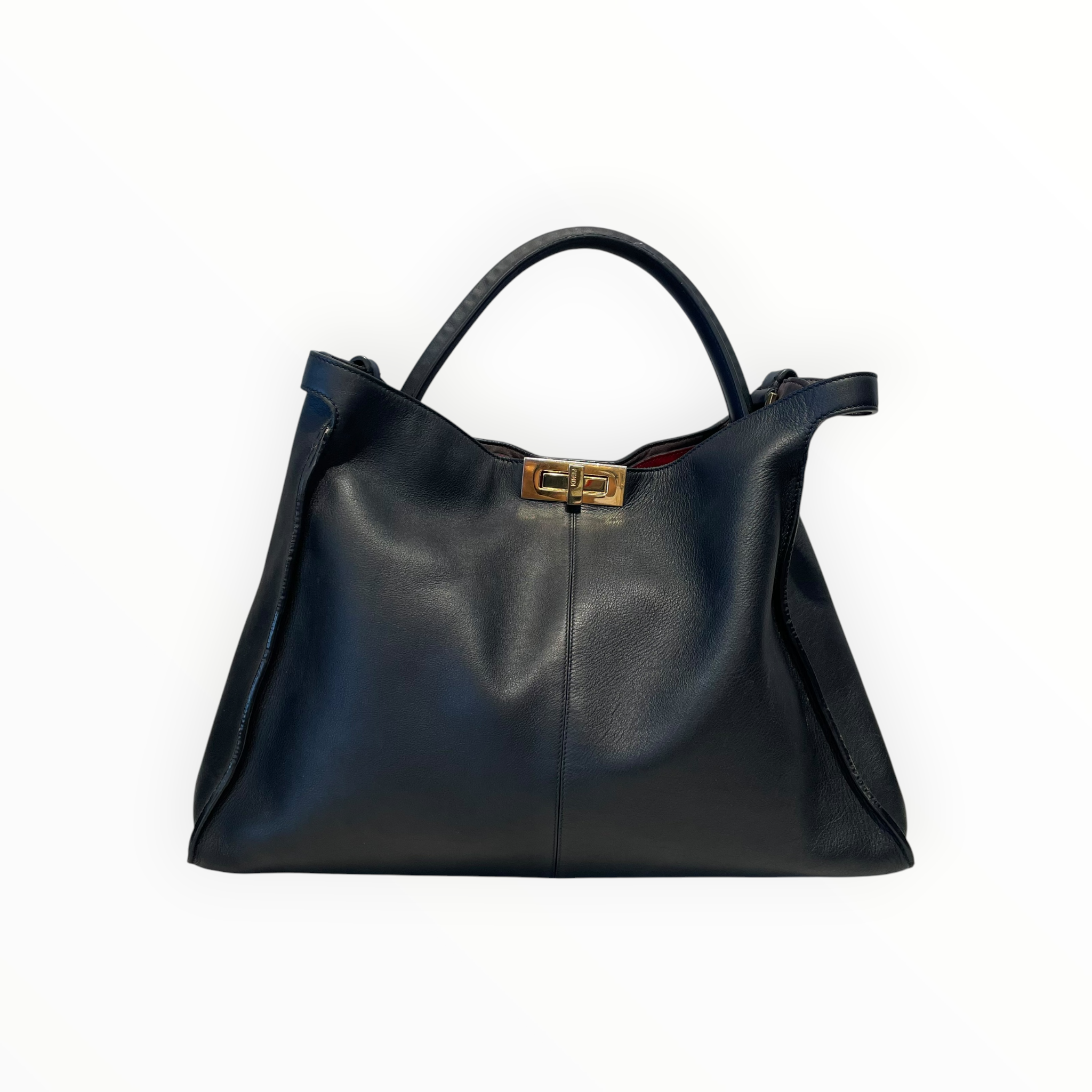 FENDI/Tote Bag/Leather/BLK/Peekaboo X-Lite Large Tote view 1
