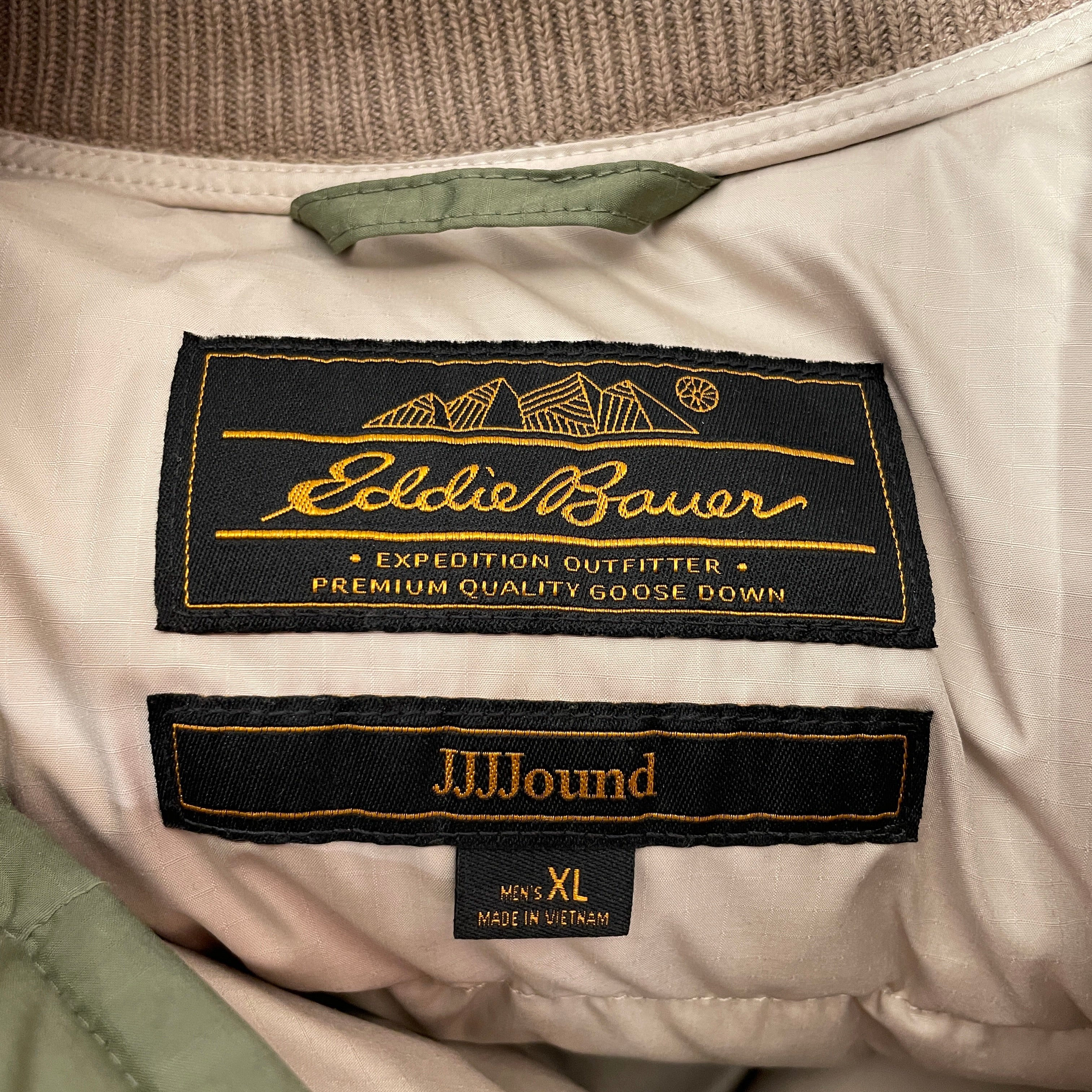 EDDIE BAUER/JJJJound/Puffer Jkt/XL/Nylon/GRN/ view 3