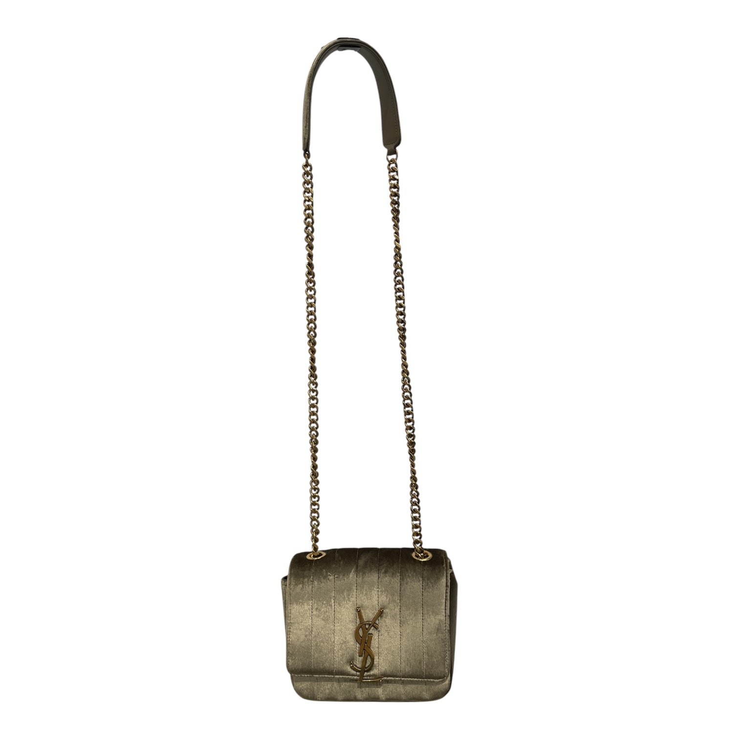 YVES SAINT LAURENT/Cross Body Bag/Velour/GRN/VELVET BUCKET BAG view 2
