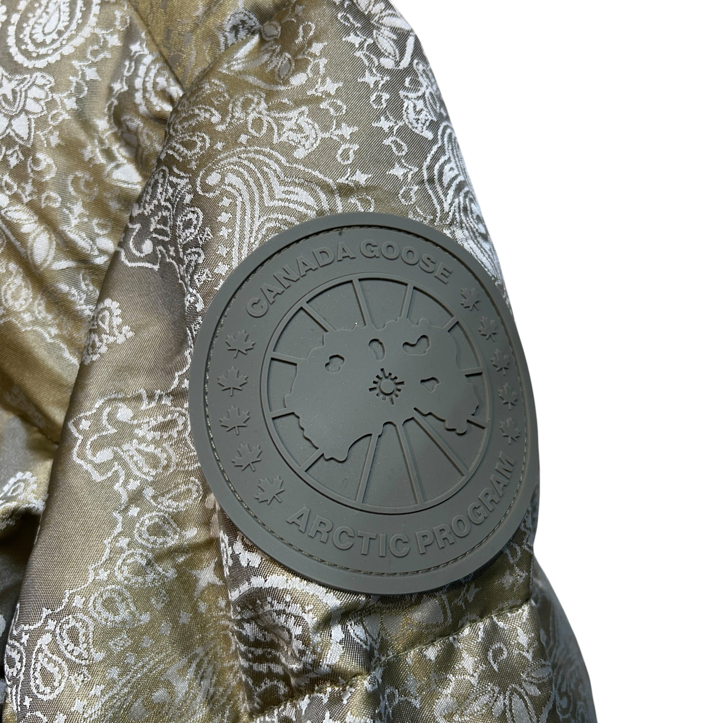 CANADA GOOSE/COLLECTIVE CONCEPTS/Puffer Jkt/S/Nylon/GRN/All Over Print/Paisley print view 9