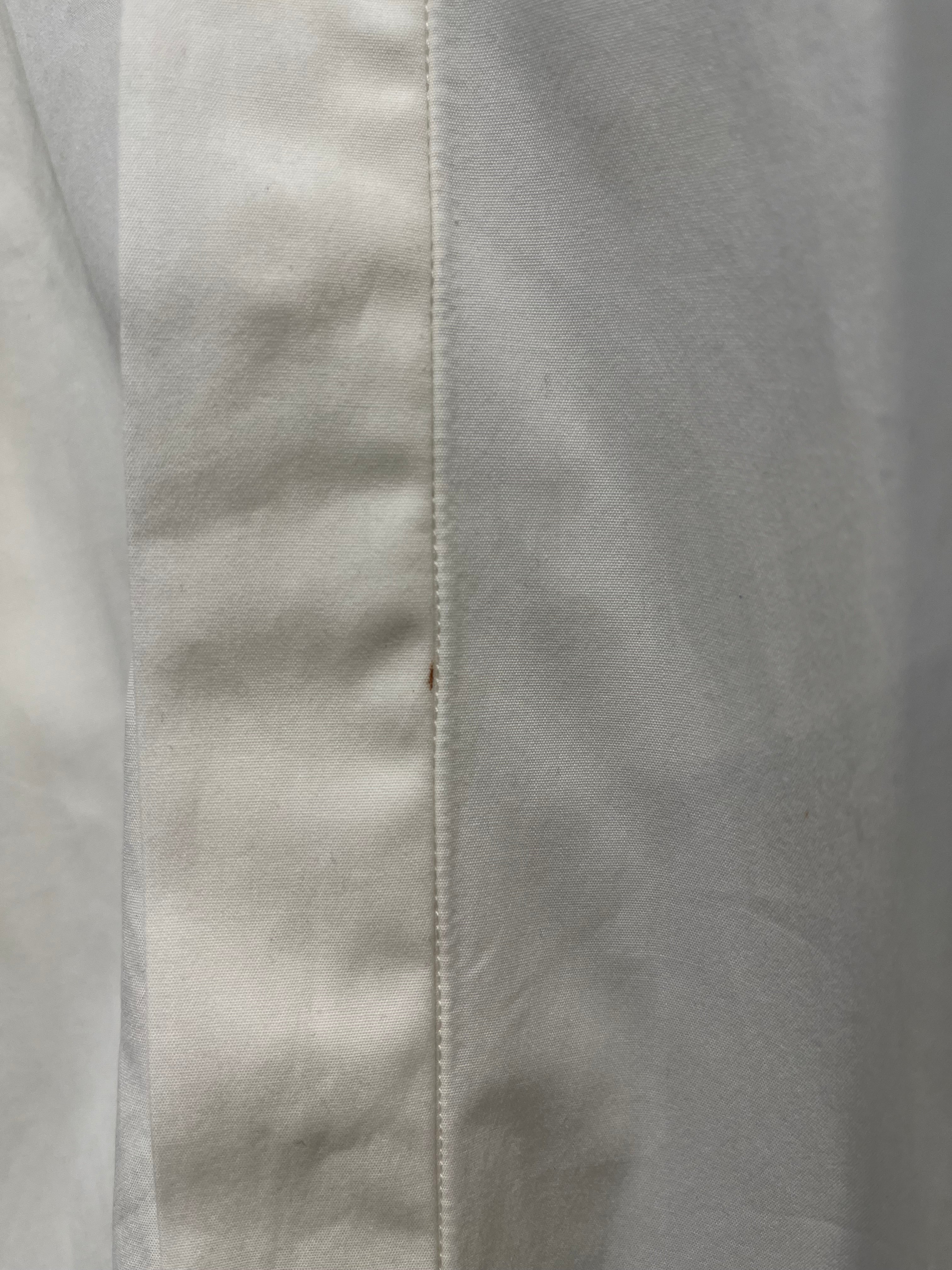 PHOEBE PHILO/LS Blouse/36/Cotton/WHT/TIE NECK SHIRT BUTTON DOWN view 3