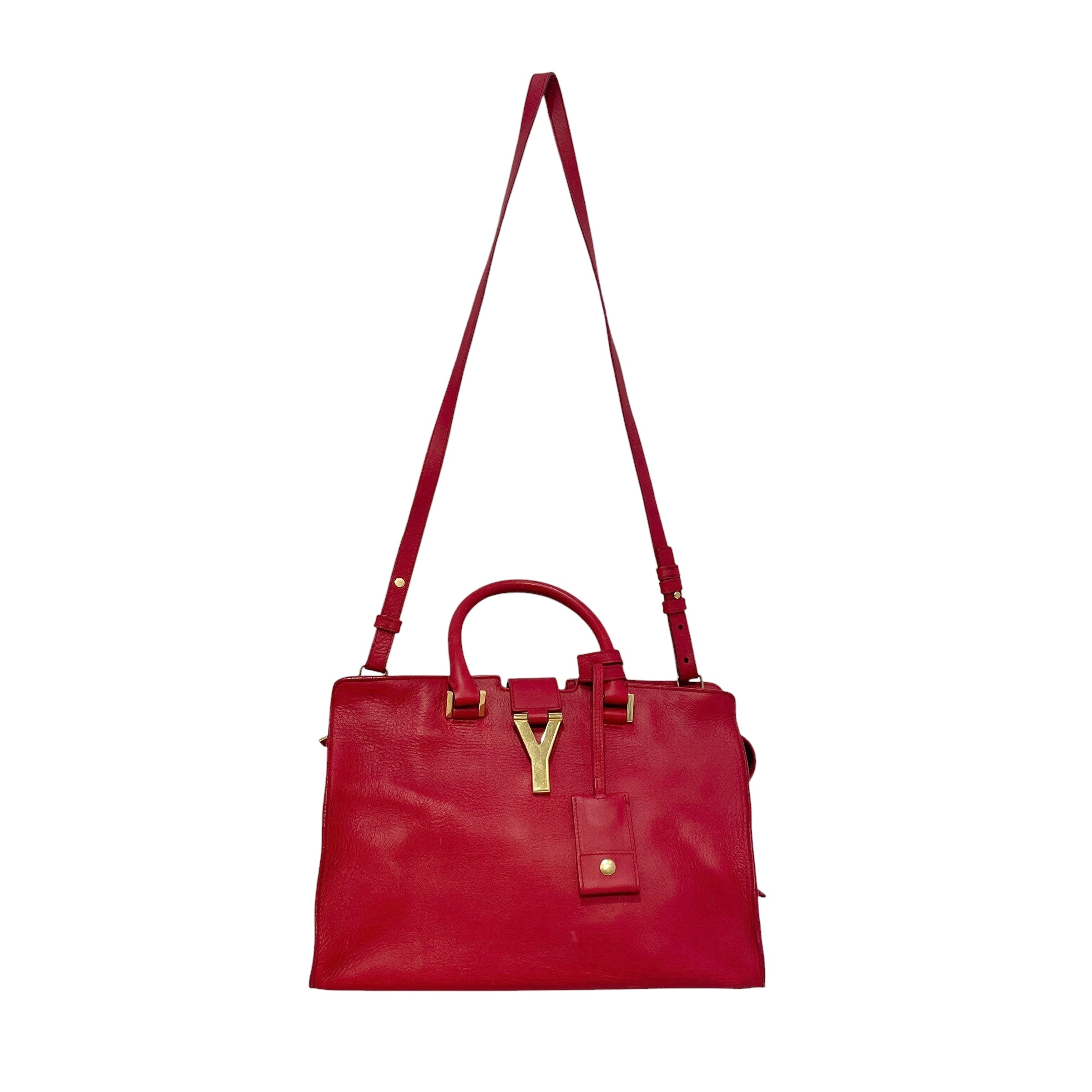 YVES SAINT LAURENT/Hand Bag/Leather/RED/Y Cabas Small view 1