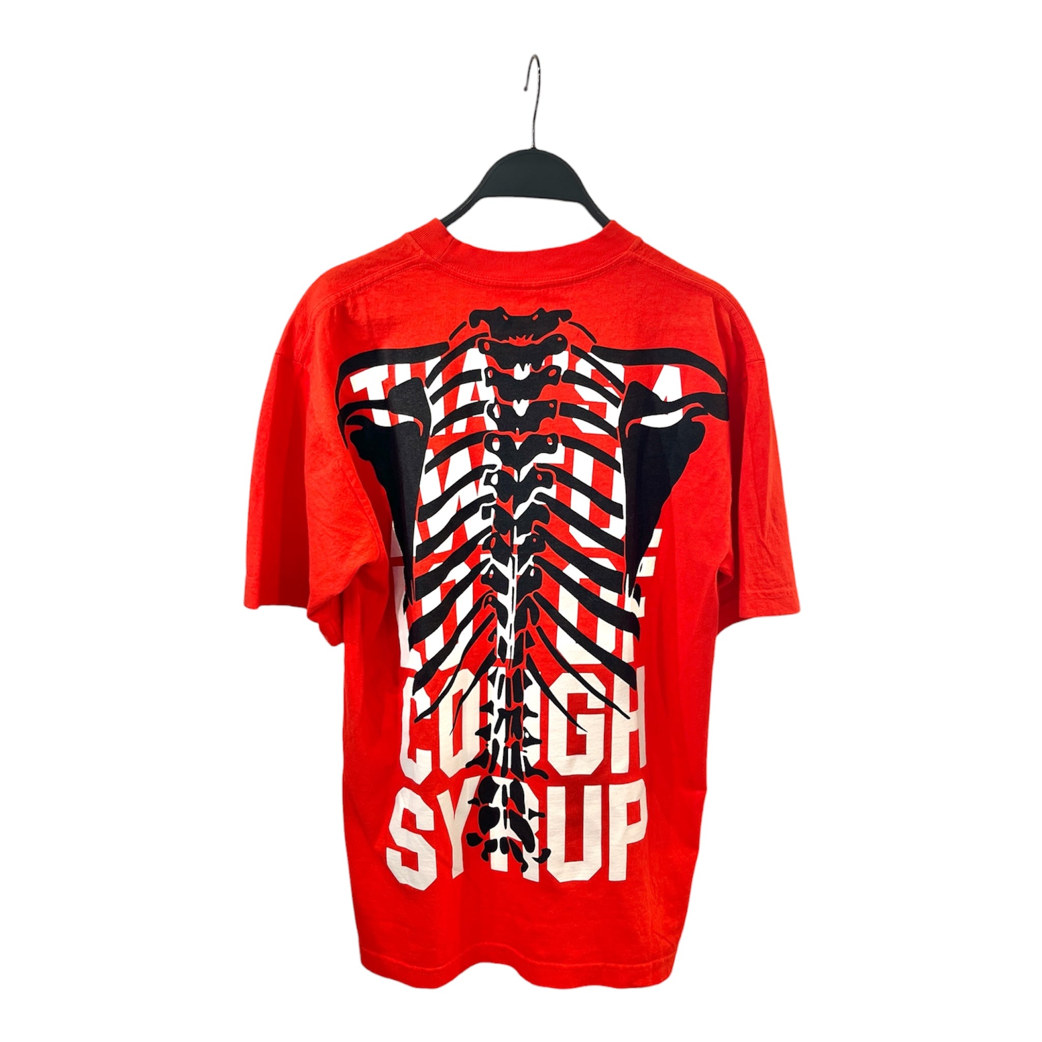 That's a Awful Lot of Cough Syrup/T-Shirt/S/Cotton/RED/All Over Print/SKELETON PRINT AOP view 2