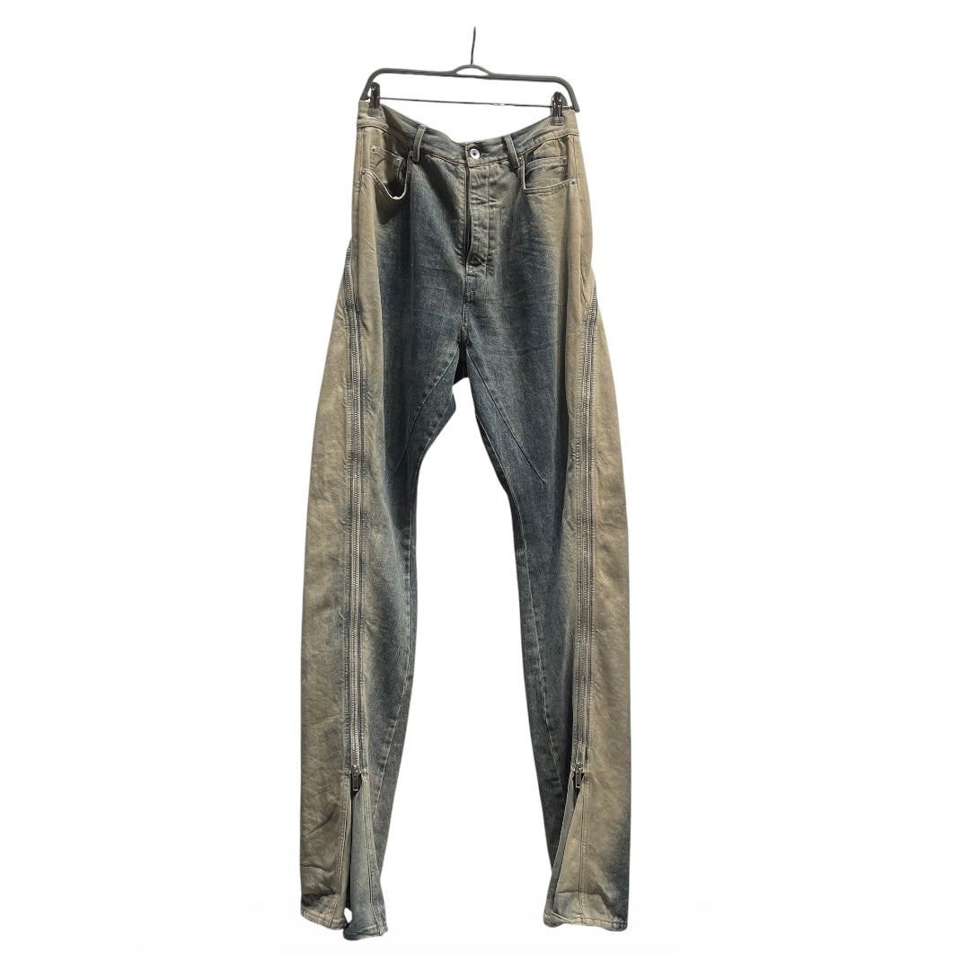 RICK OWENS DRKSHDW/Pants/31/Denim/IDG/BANNAN CUT ZIPPER view 1