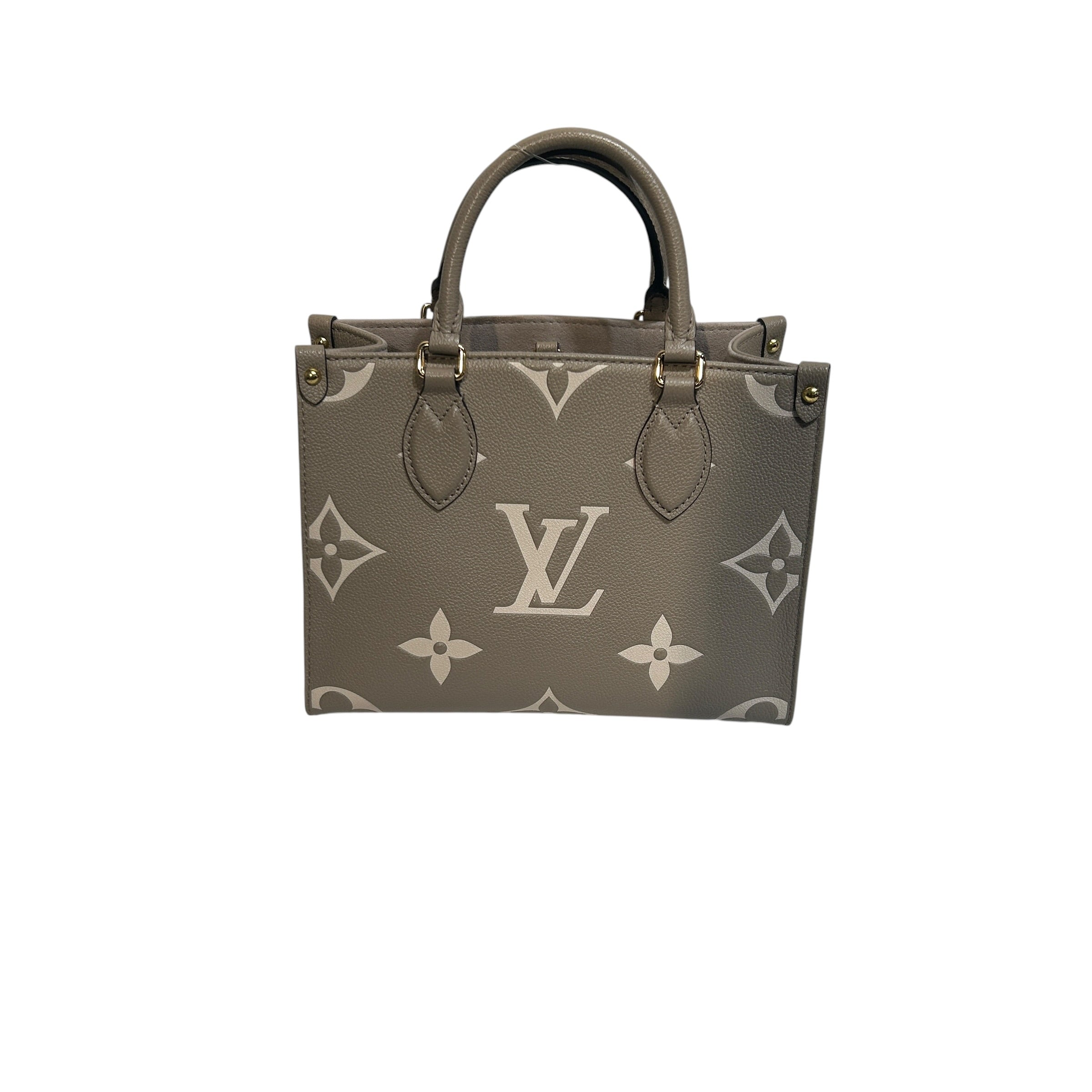 LOUIS VUITTON/Bag/Monogram/Leather/CRM/ON THE GO PM view 1