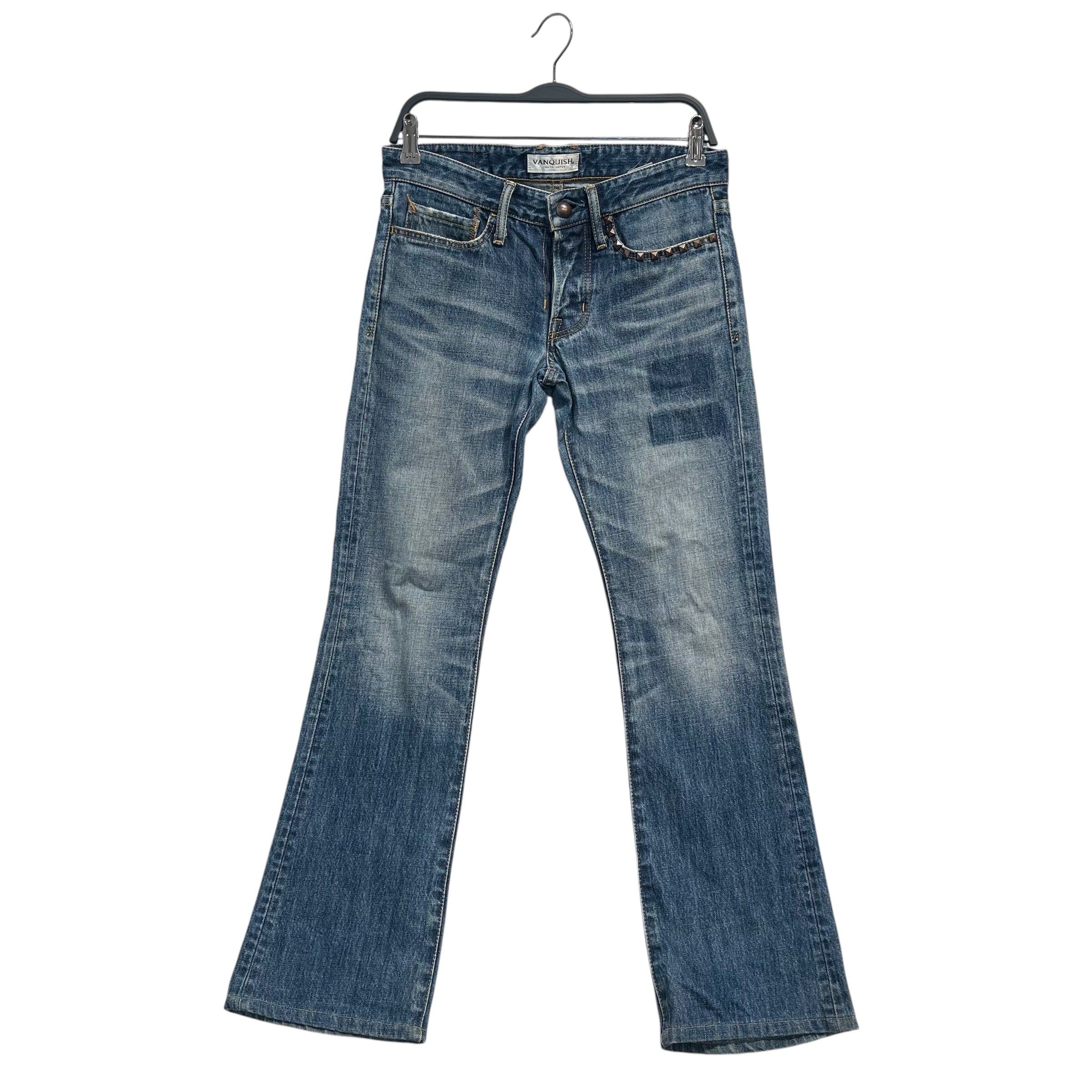 VANQUISH/Pants/Cotton/IDG/studded pocket square fades view 1